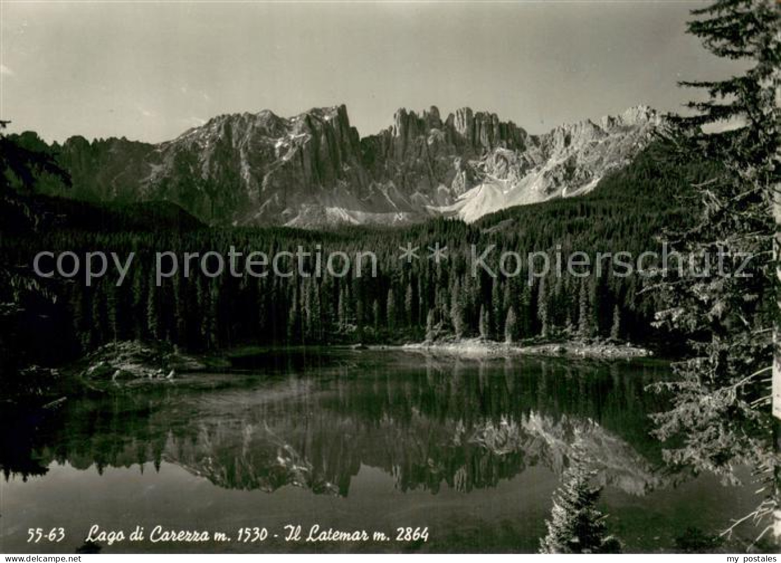 73784540 Karersee Suedtirol IT Mit Latemar  - Sonstige & Ohne Zuordnung