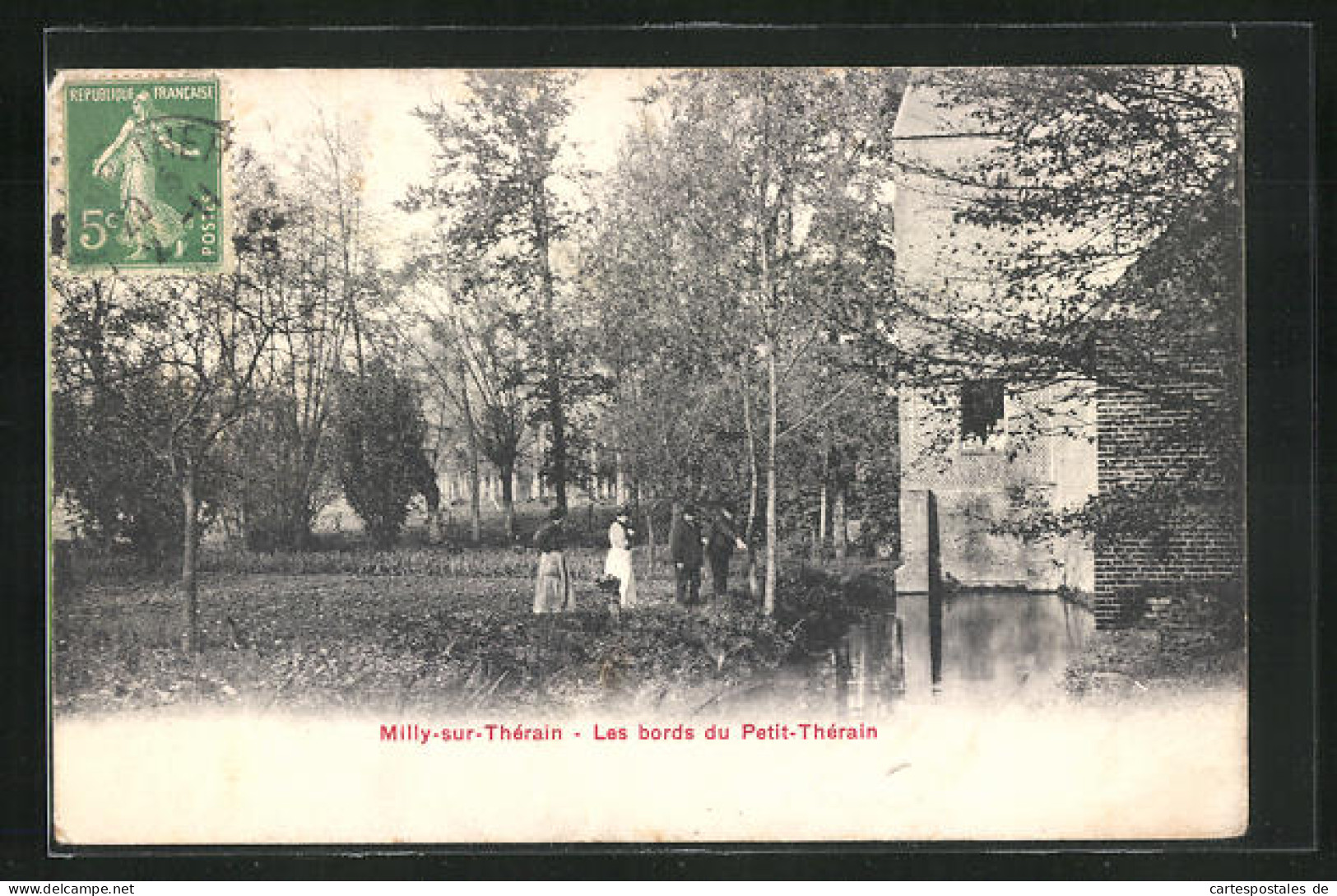 CPA Milly-sur-Thérain, Les Bords Du Petit-Thérain  - Otros & Sin Clasificación