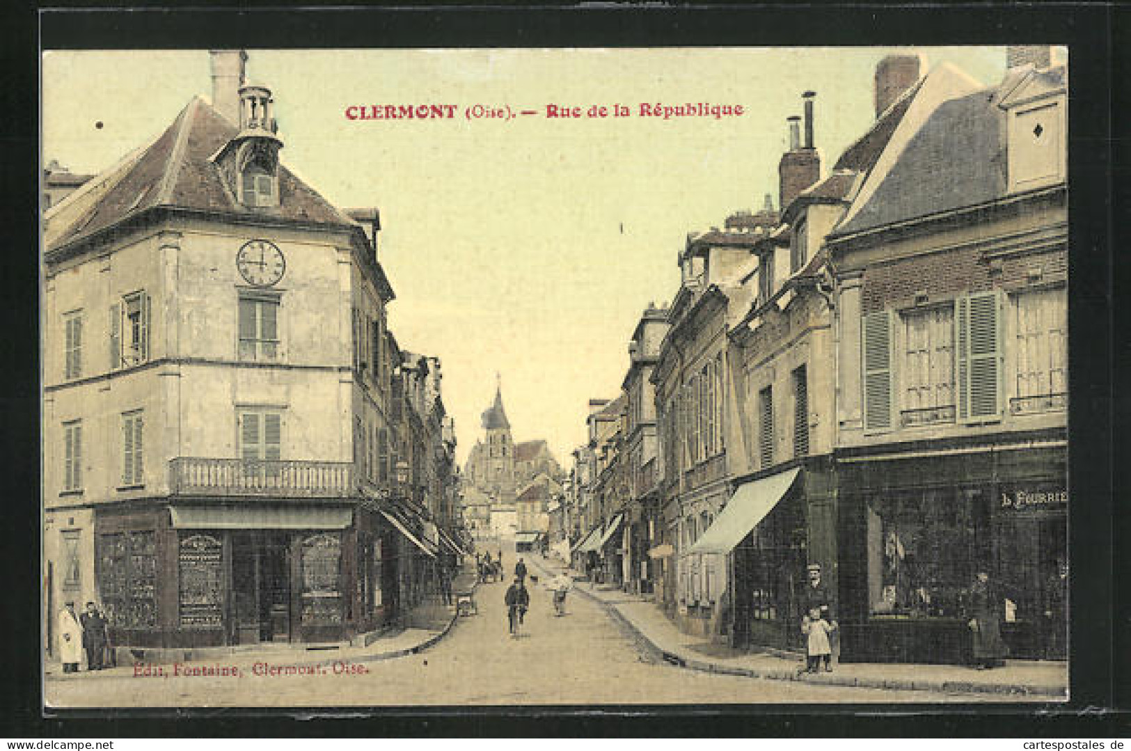 CPA Clermont, Rue De La République  - Clermont