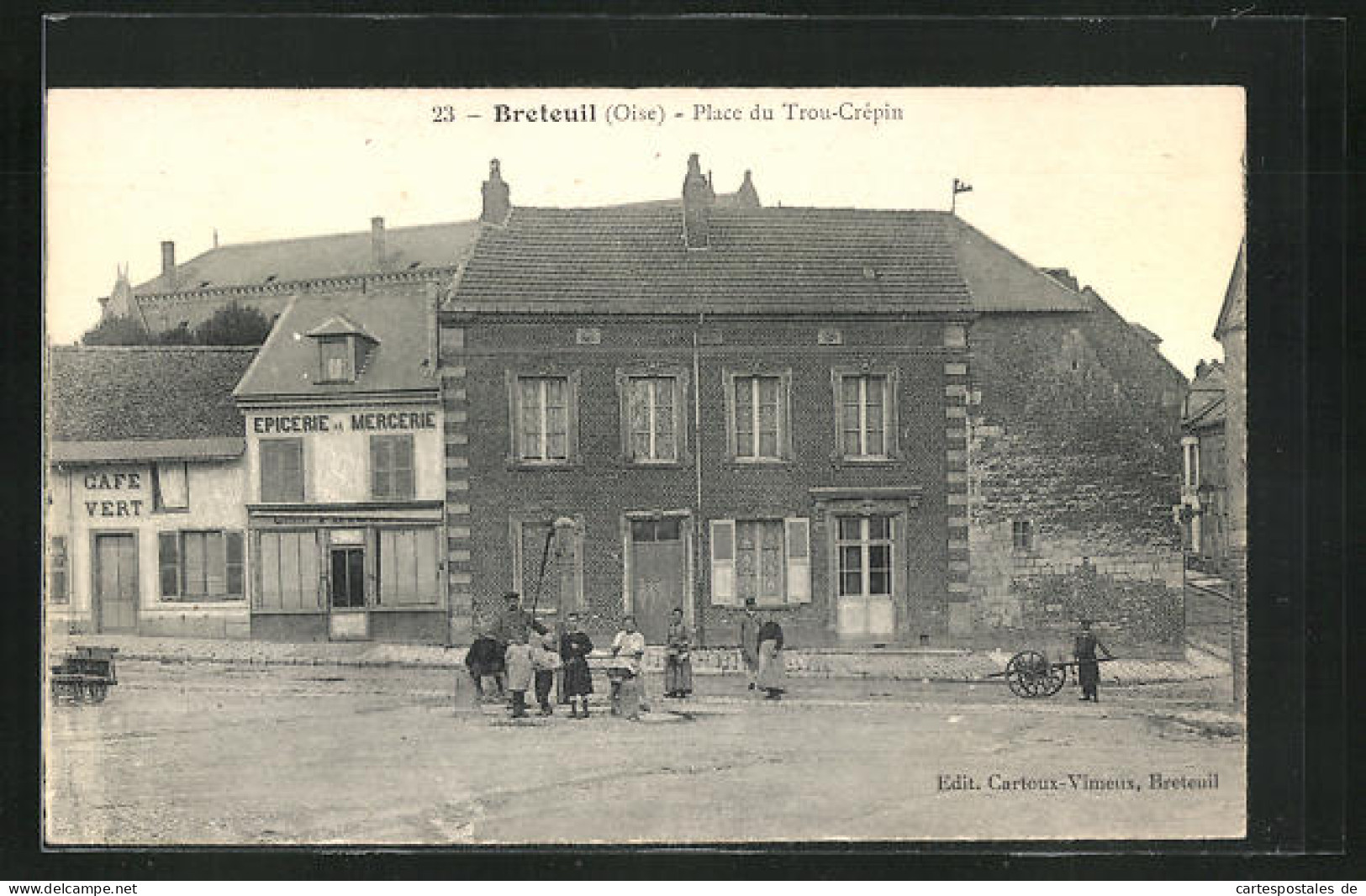 CPA Breteuil, Place Du Trou-Crépin  - Breteuil