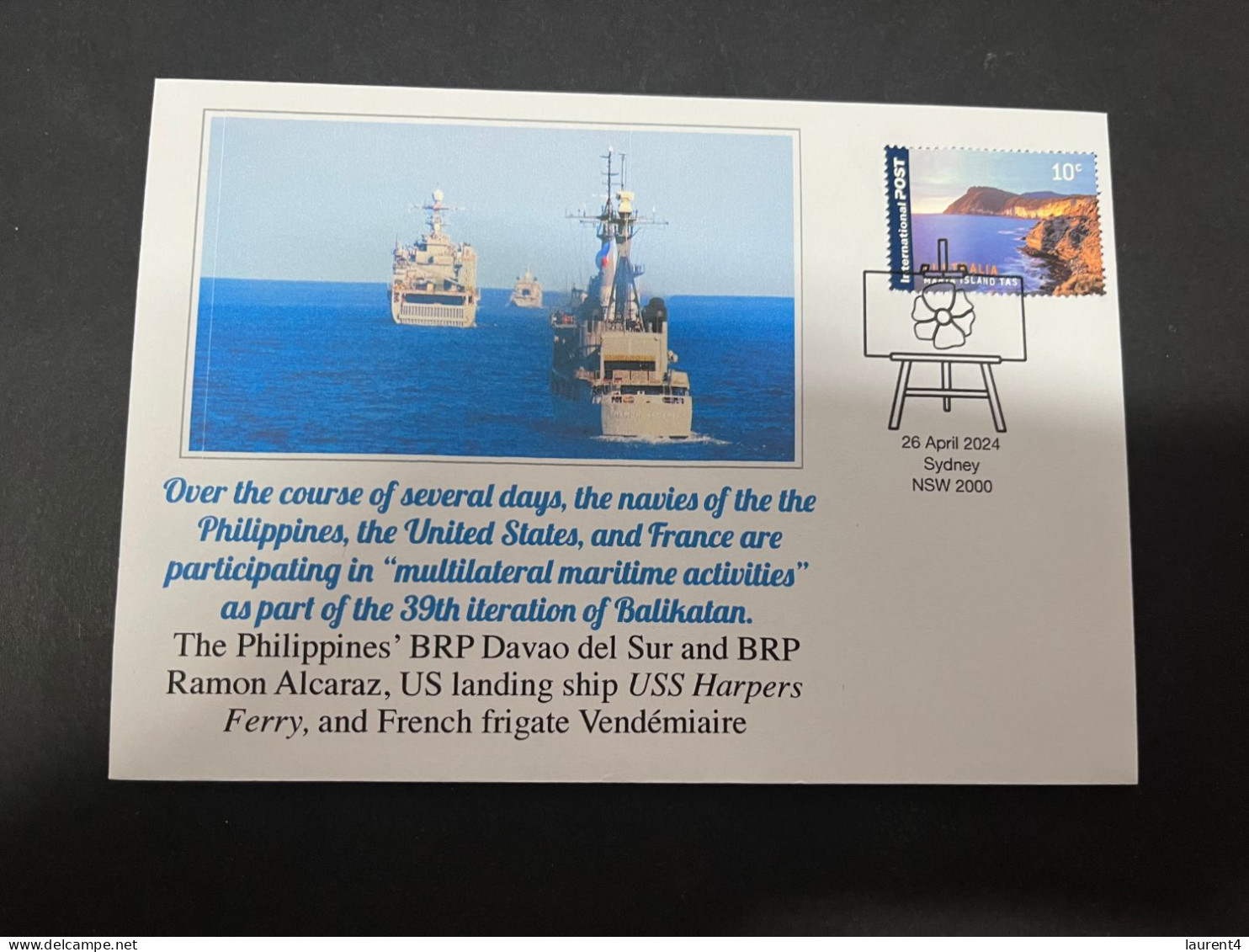 28-4-2024 (3 Z 17) 39th Balikatan Of Philppines Coasts (Philippines X 2 - USA Harpers & France Vendémière Navy Exercise) - Militaria