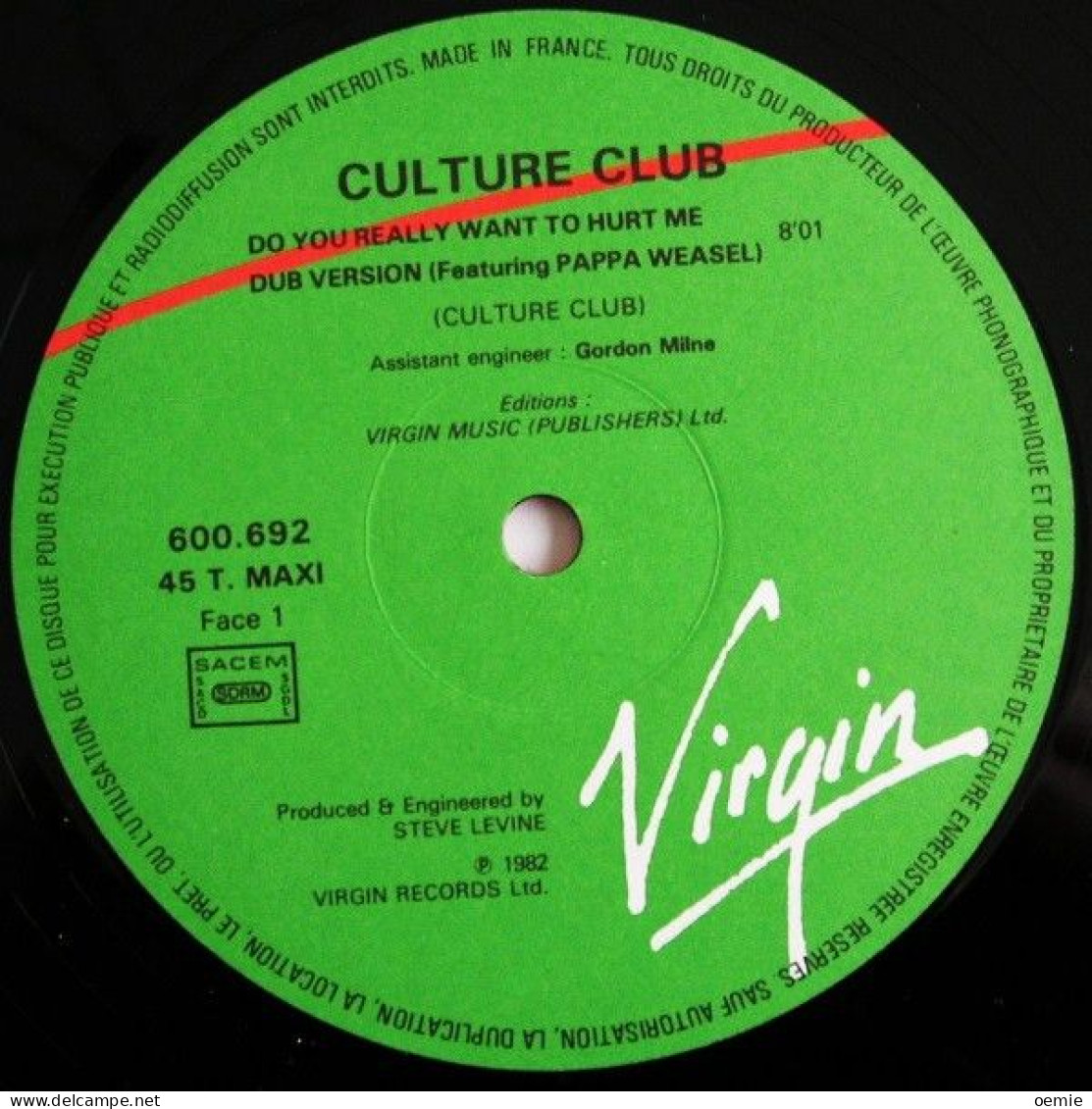 CULTURE CLUB  °  DO YOU REALLY WANT TO HURT ME - 45 T - Maxi-Single