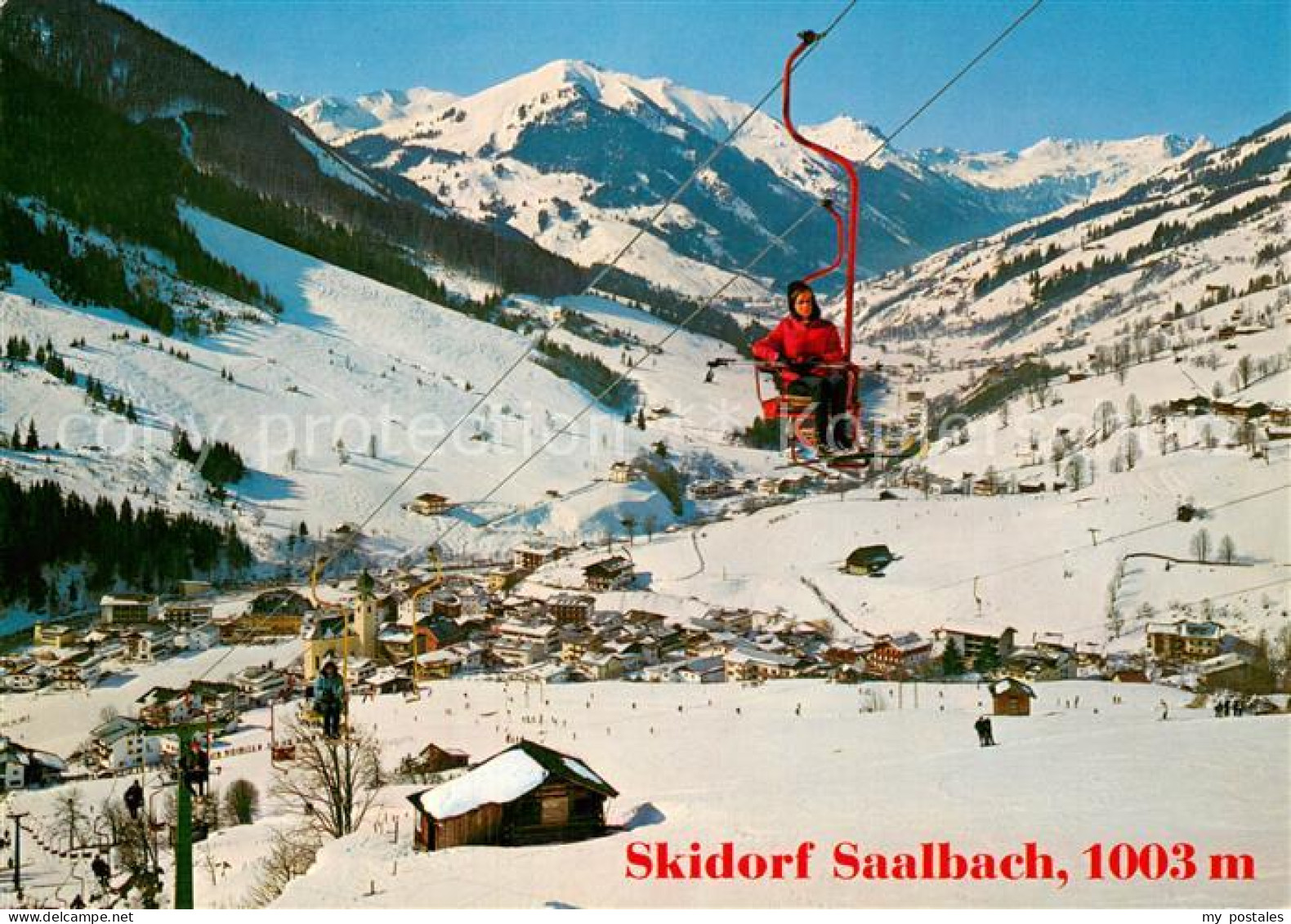 73784124 Saalbach-Hinterglemm Kohlmais Sessellift Skiparadies Alpen Saalbach-Hin - Andere & Zonder Classificatie