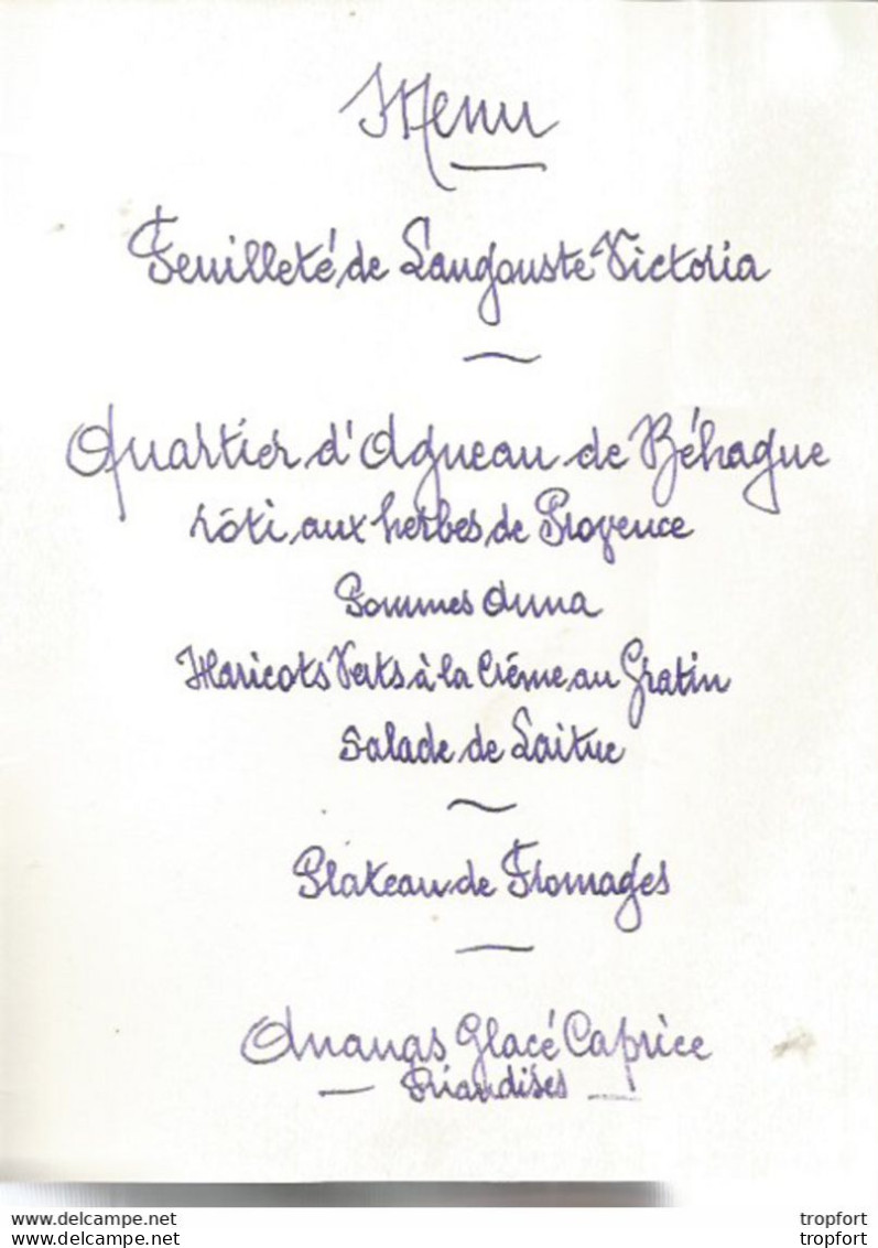 F1 Cpa / Superbe MENU RESTAURANT LAURENT 21 Juin 1965 Vernon Joly Chateau Gruaud Larose - Menus