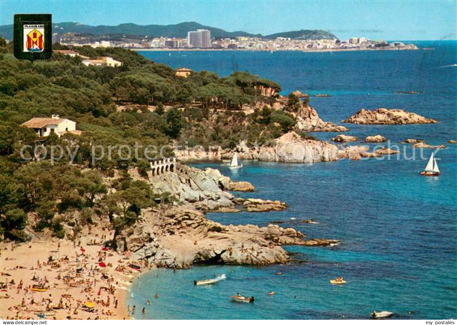 73784112 Playa De Aro Cataluna ES Calle Del Pí Al Fondo Palamós Vista Aérea  - Andere & Zonder Classificatie