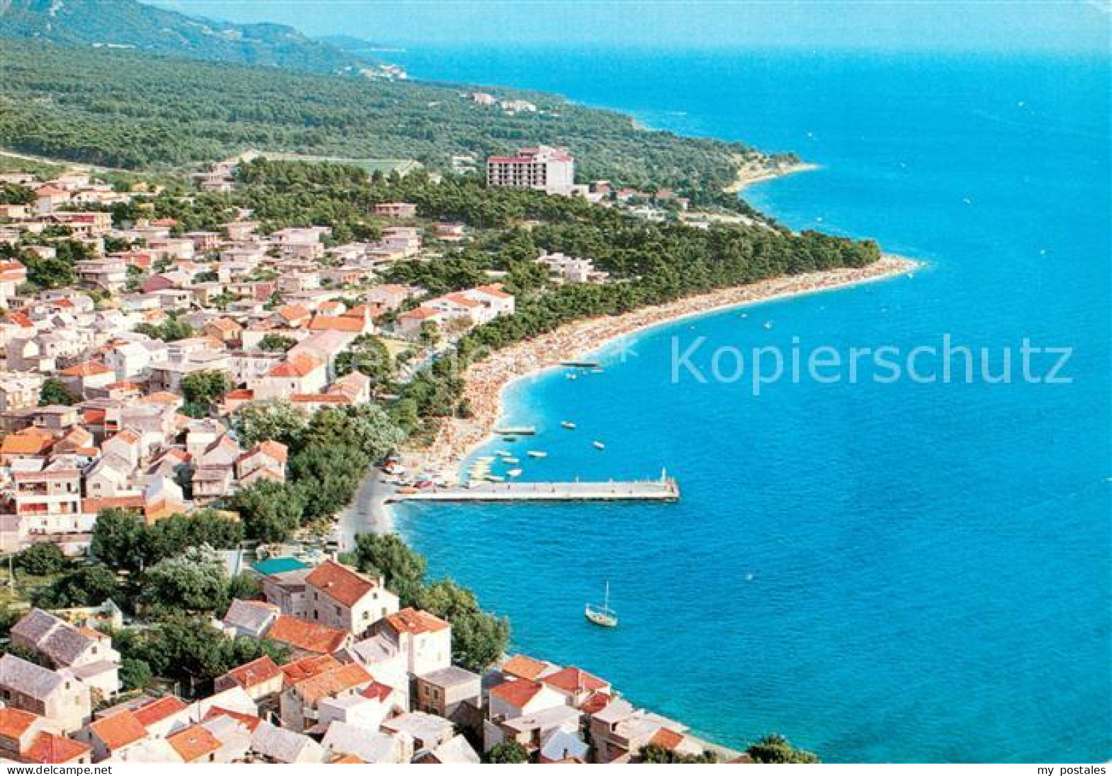 73784042 Baska Voda Croatia Fliegeraufnahme  - Kroatien