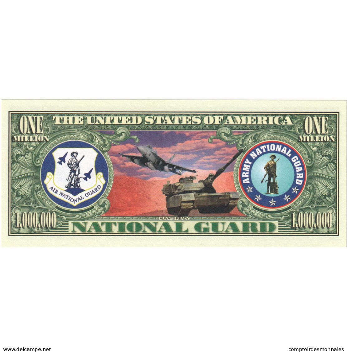 États-Unis, Dollar, 2001, FANTASY 1 000 000 DOLLARS, NEUF - A Identificar