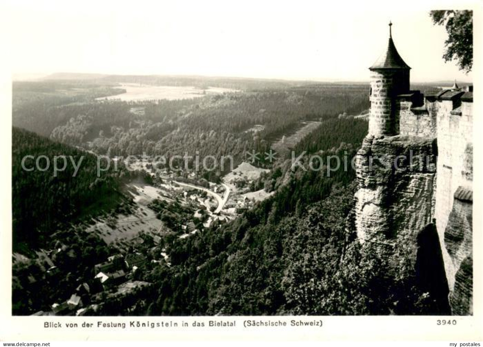 73783975 Koenigstein Saechsische Schweiz Blick Von Der Festung Koenigstein In Da - Koenigstein (Saechs. Schw.)