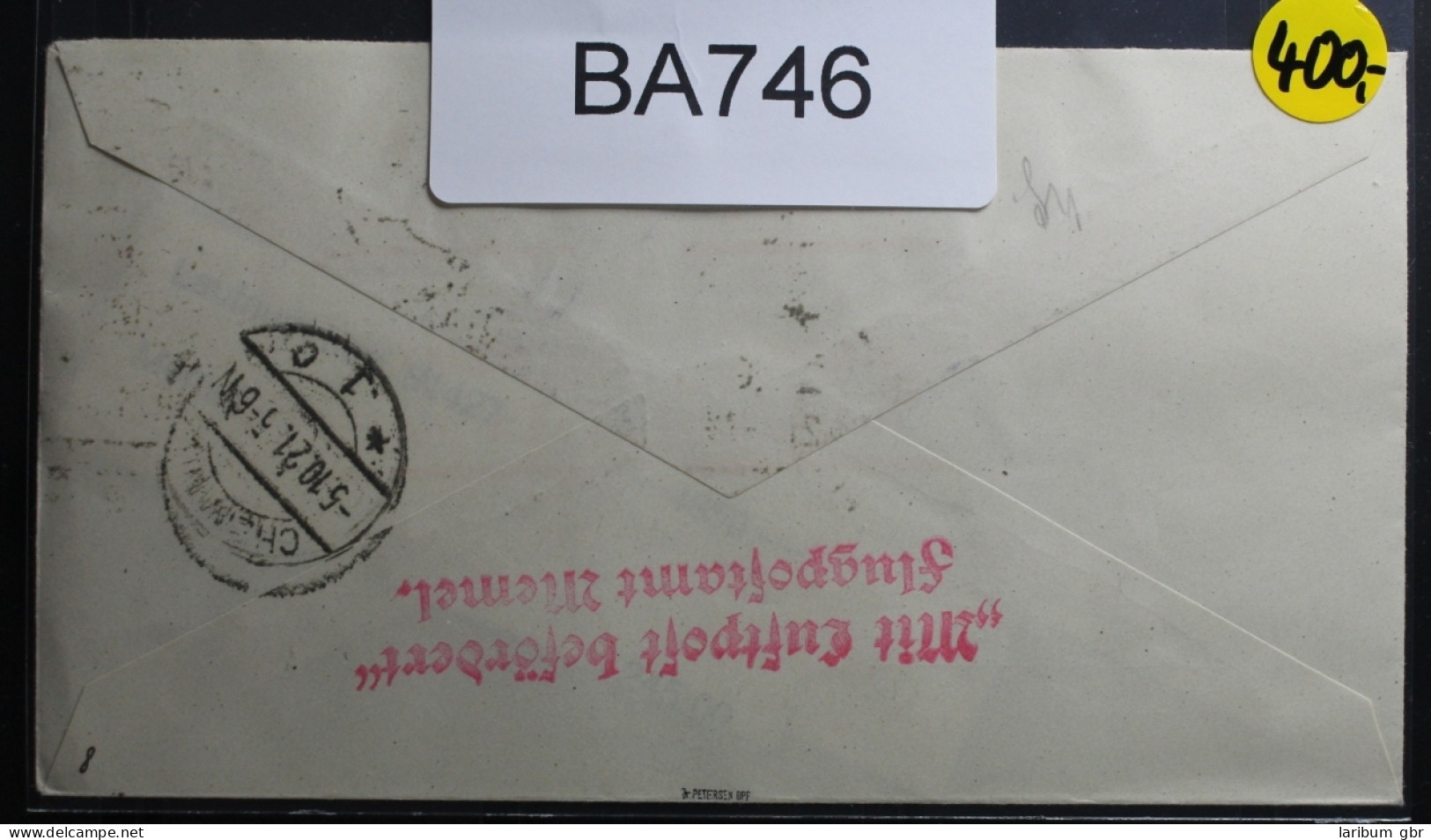 Memel 4x40 Auf Brief Als Mehrfachfrankatur Mit Luftpost Befördert #BA746 - Memelland 1923