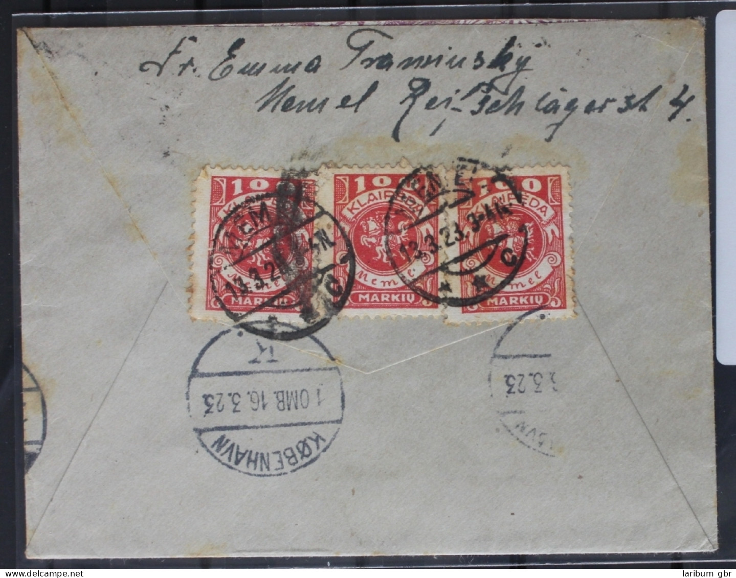 Memel 3x 146 Auf Brief Als Mehrfachfrankatur #BB263 - Memel (Klaipeda) 1923