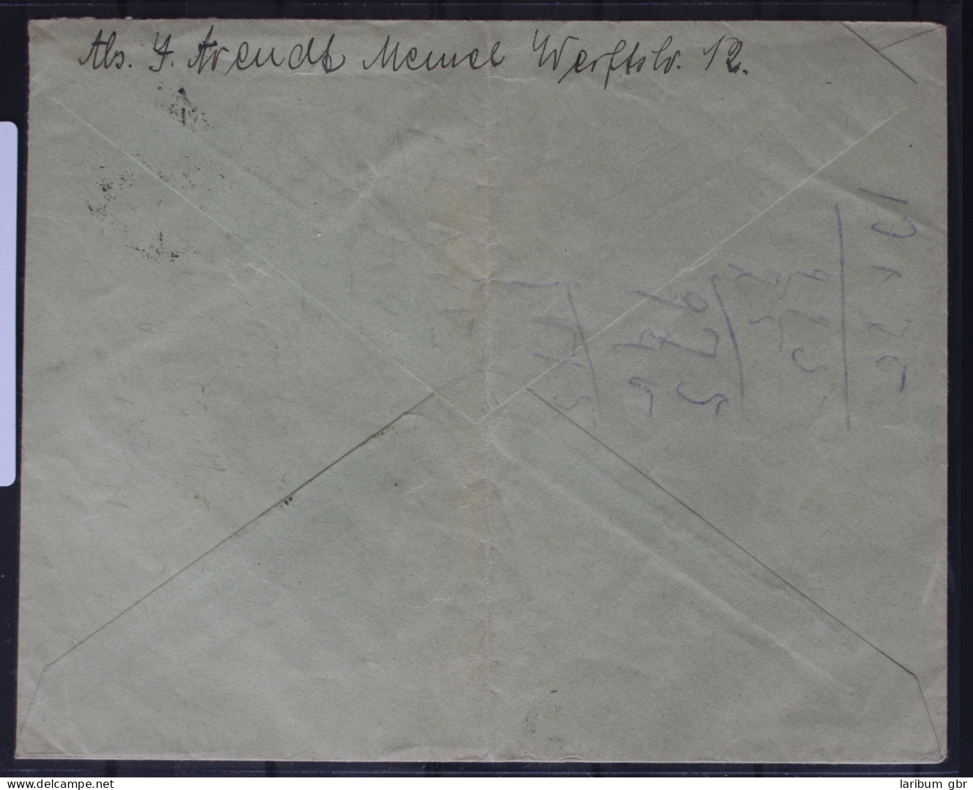 Memel 126 Auf Brief Als Einzelfrankatur Mit Knick #BB251 - Klaipeda 1923