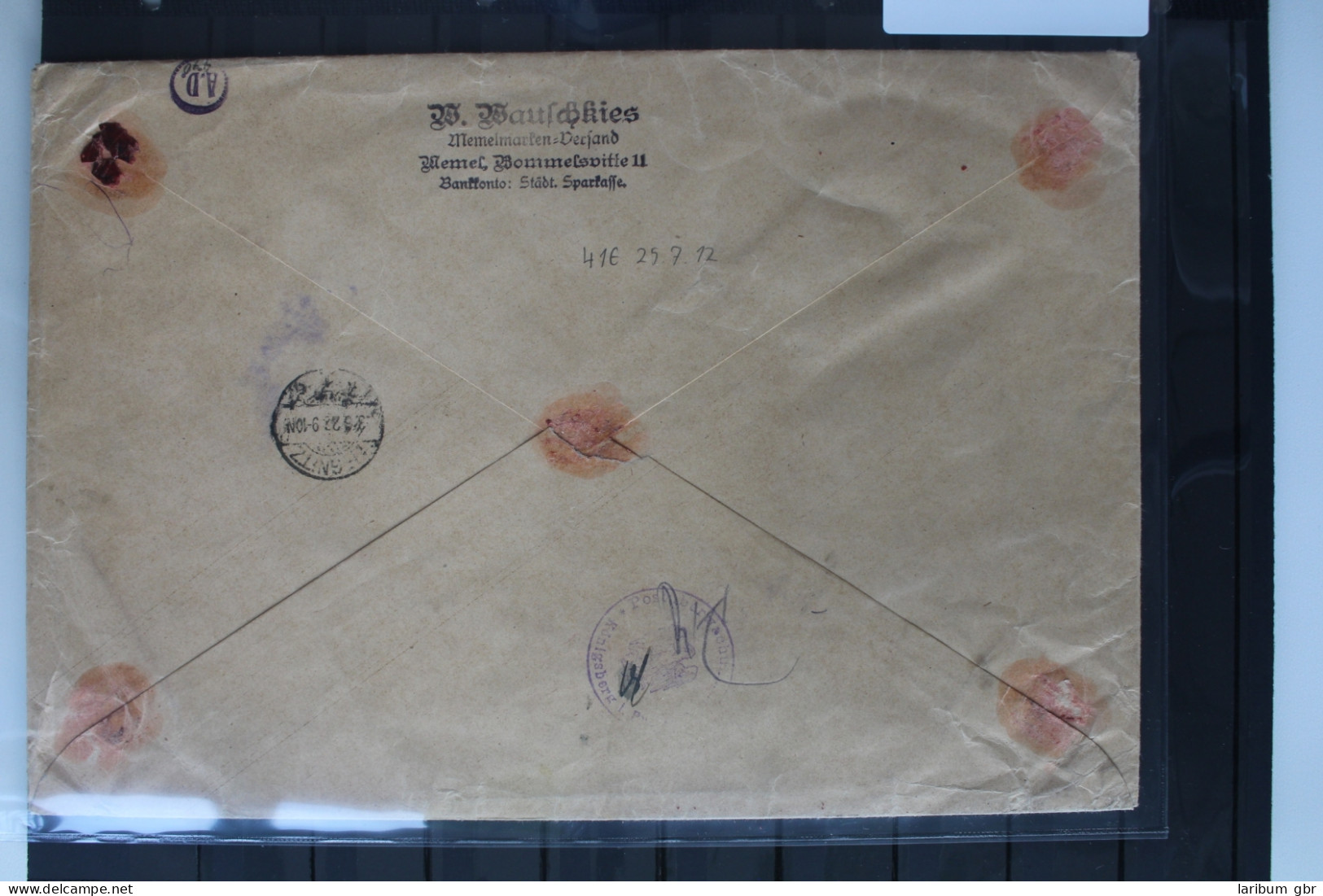 Memel Auf Brief Als Mischfrankatur #BB356 - Memel (Klaipeda) 1923
