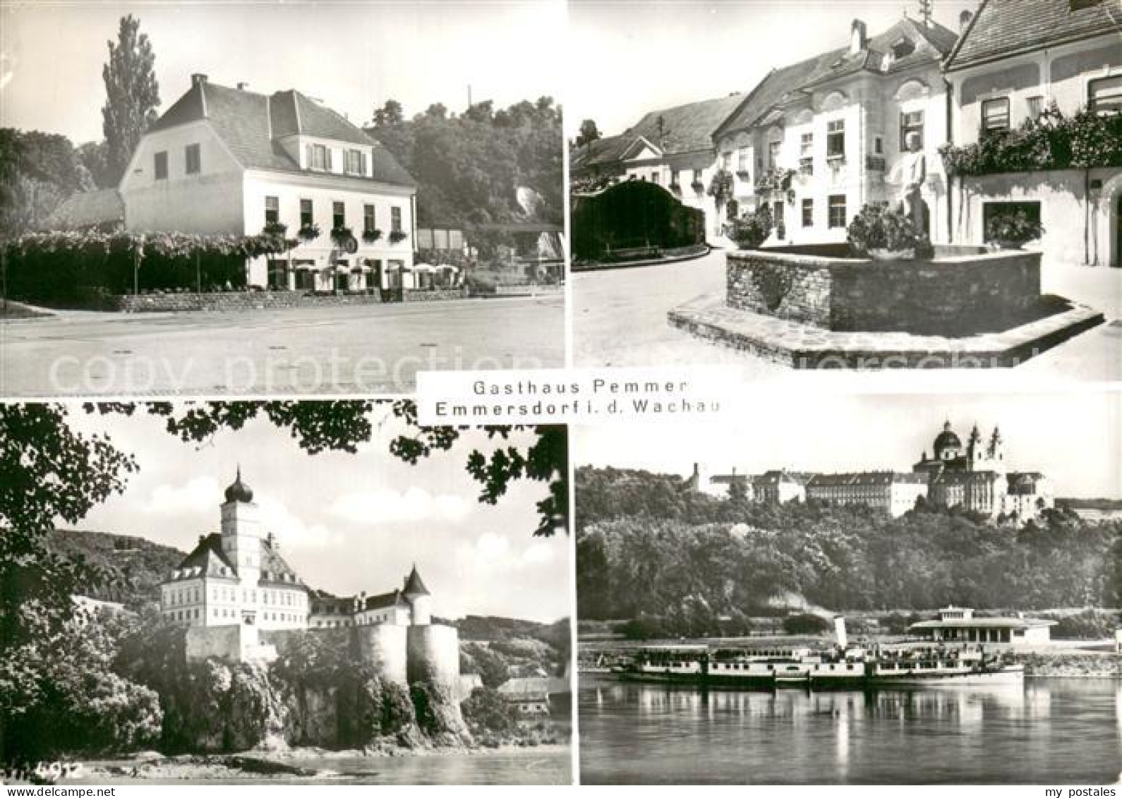 73783914 Emmersdorf Wachau Gasthaus Pemmer Brunnen Schloss Panorama Emmersdorf W - Autres & Non Classés