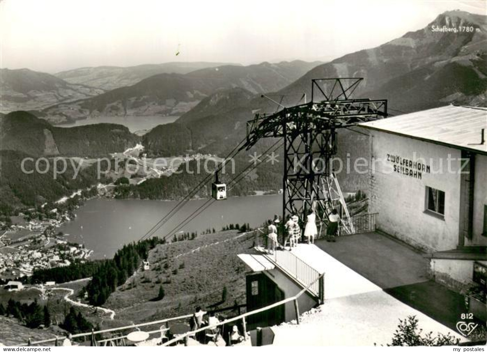 73783898 St Gilgen Wolfgangsee Zwoelferhorn Seilbahn Panorama St Gilgen Wolfgang - Sonstige & Ohne Zuordnung