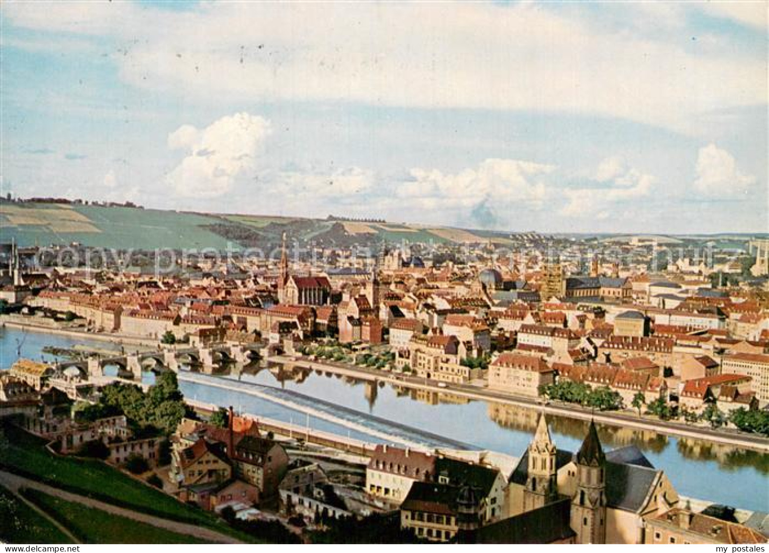 73783817 Wuerzburg Stadtpanorama Blick Ueber Den Main Wuerzburg - Wuerzburg