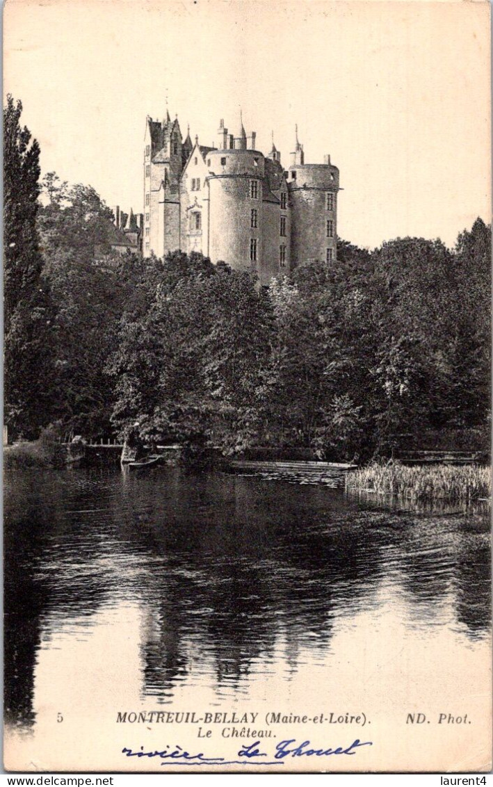 28-4-2023 (3 Z 16) VERY OLD - B/w - Posted 1950 - Château De Montreuil Bellay - Castles