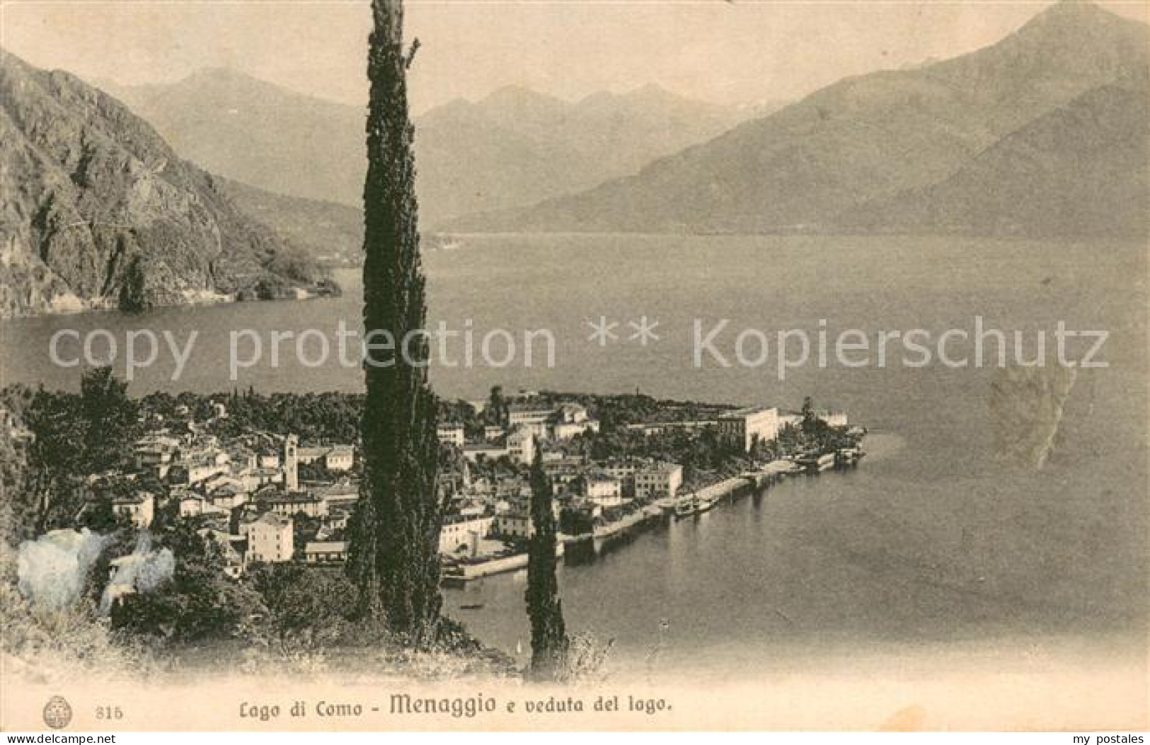 73783601 Menaggio Lago Di Como E Veduta Del Lago Menaggio Lago Di Como - Andere & Zonder Classificatie