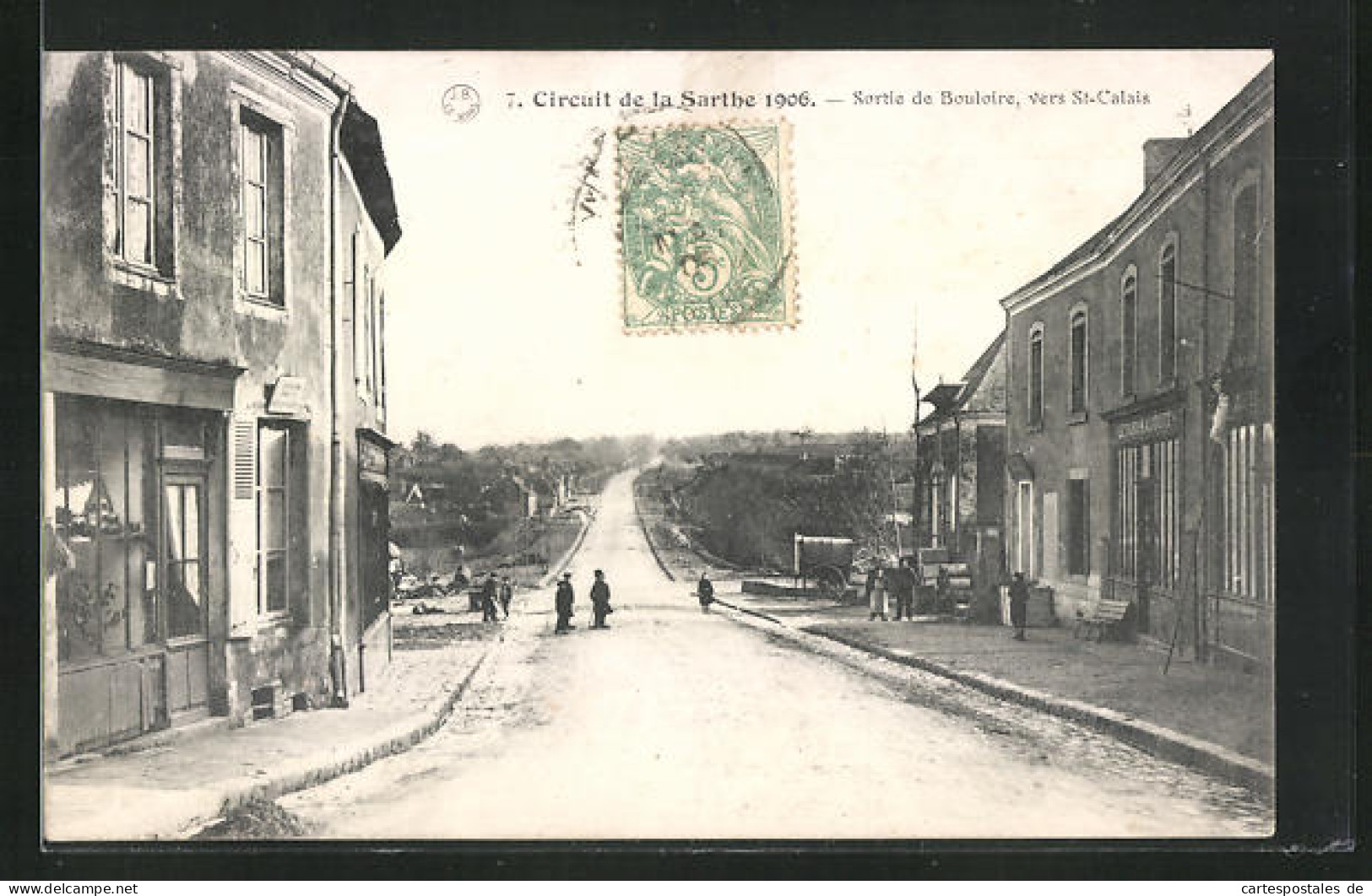 CPA St-Calais, Sortie De Bouloire  - Saint Calais