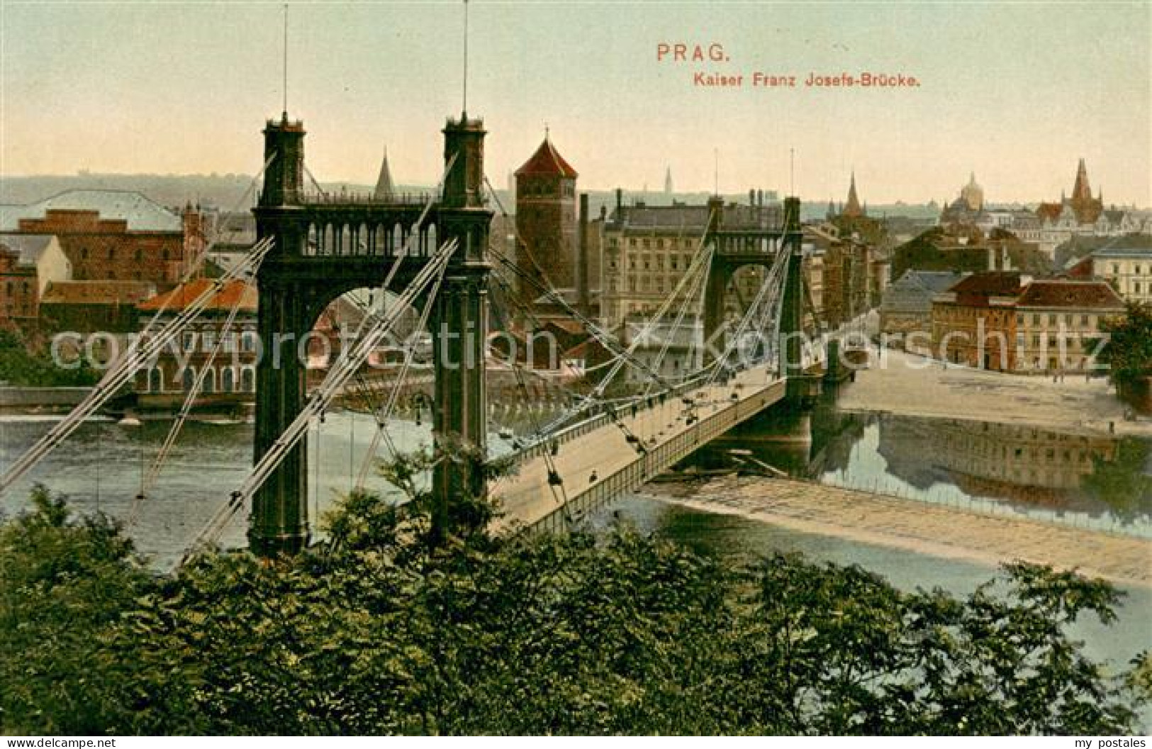 73783381 Prag  Prahy Prague Kaiser Franz Josefs Bruecke  - Tchéquie