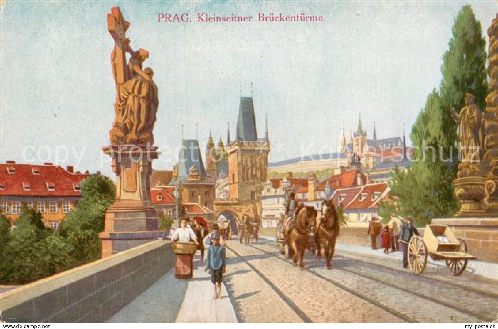 73783379 Prag  Prahy Prague Kleinseitner Brueckentuerme  - Tchéquie