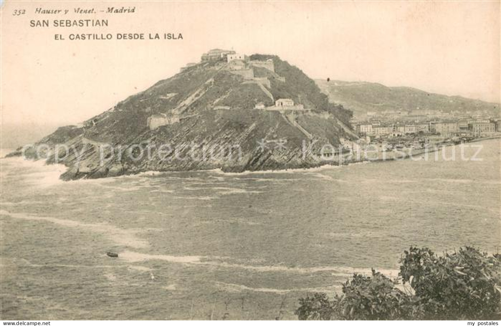 73783342 San Sebastian  Pais Vasco ES Castillo Desde La Isla  - Andere & Zonder Classificatie