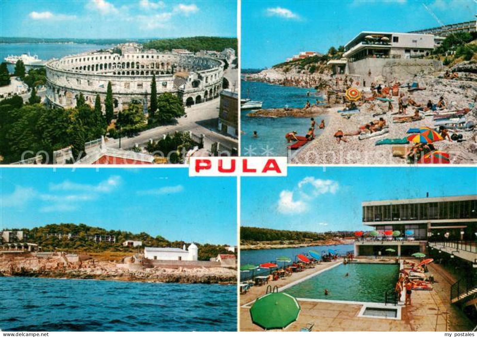73783287 Pula Pola Croatia Amphitheater Strandpartien Schwimmbad  - Kroatien