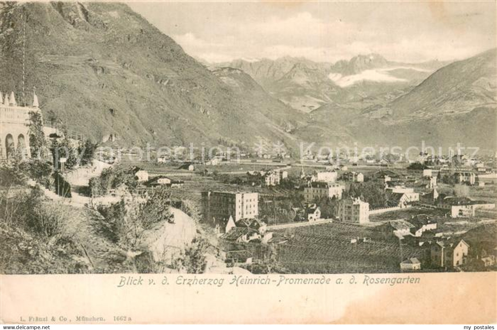 73783149 Bozen Suedtirol Blick V. D. Erzherzog Heinrich-Promenda A. D. Rosengart - Other & Unclassified