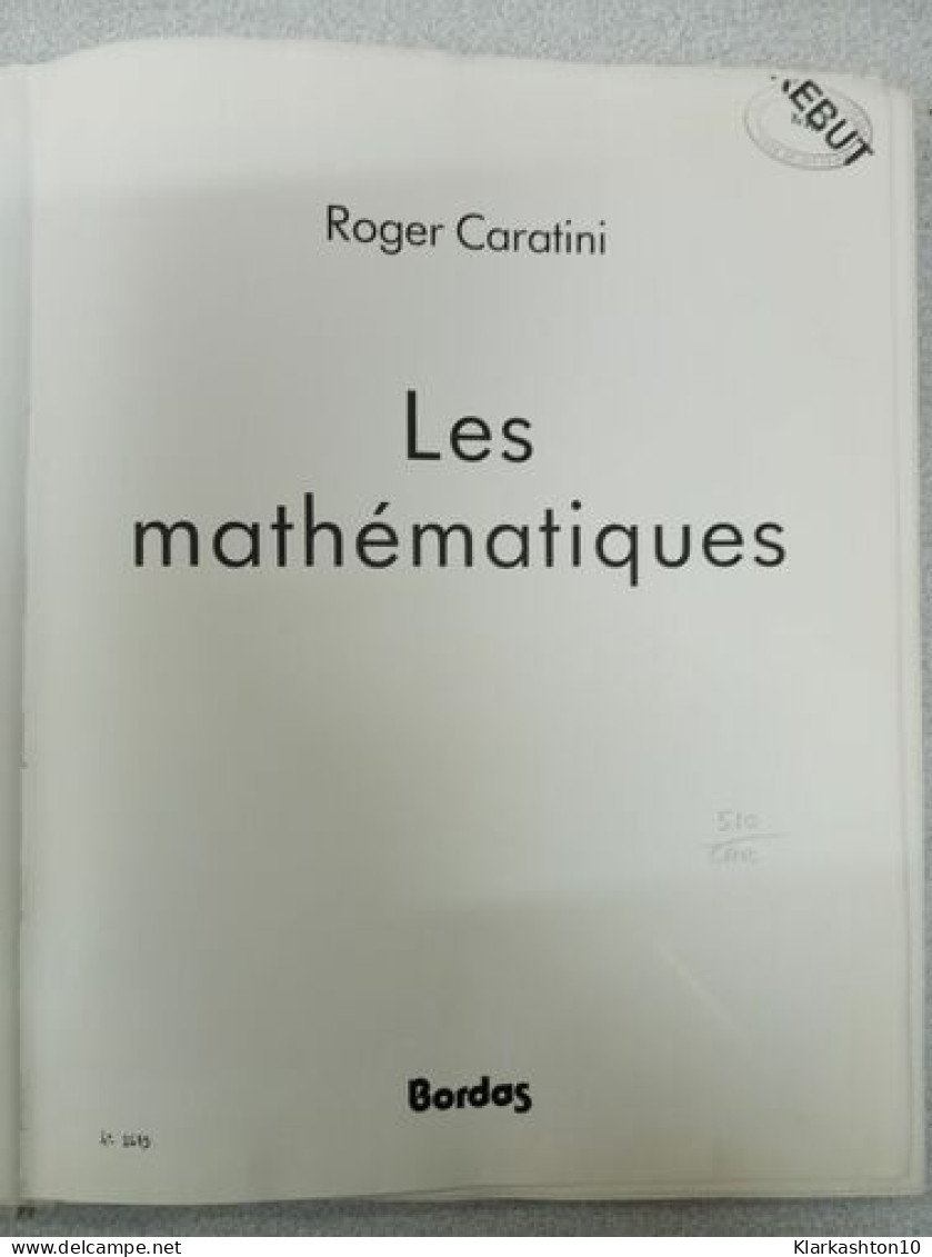 Les Mathématiques - Andere & Zonder Classificatie