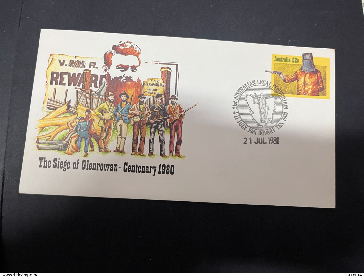 28-4-2024 (3 Z 19) Australia FDC - 1980 - Ned Kelllly (1 Numbered Cover + 2) Siege Of Glenrowan - FDC