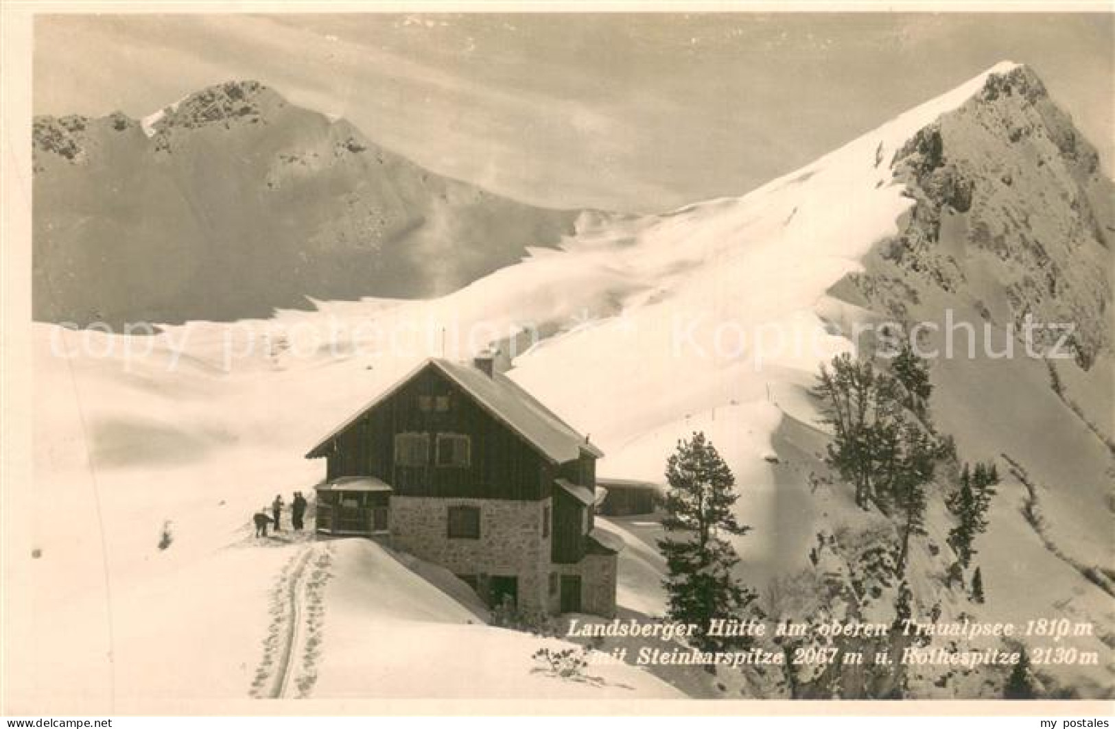 73782946 Traualpsee Lansberger Huette Am Oberen Traualpsee M. Steinkarspitze U.  - Andere & Zonder Classificatie