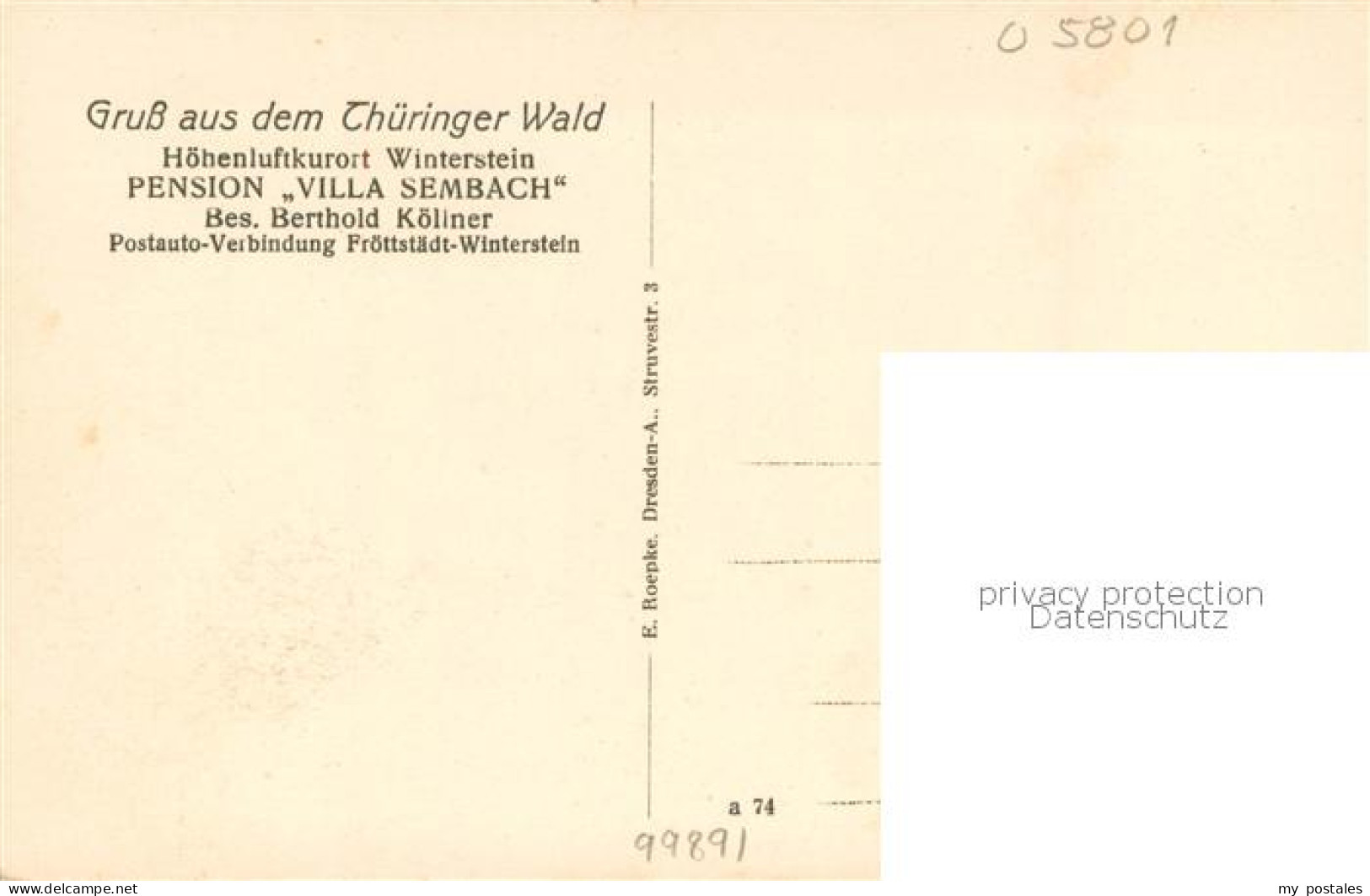 73782907 Winterstein Waltershausen Villa Sembach Aussenansicht  - Autres & Non Classés