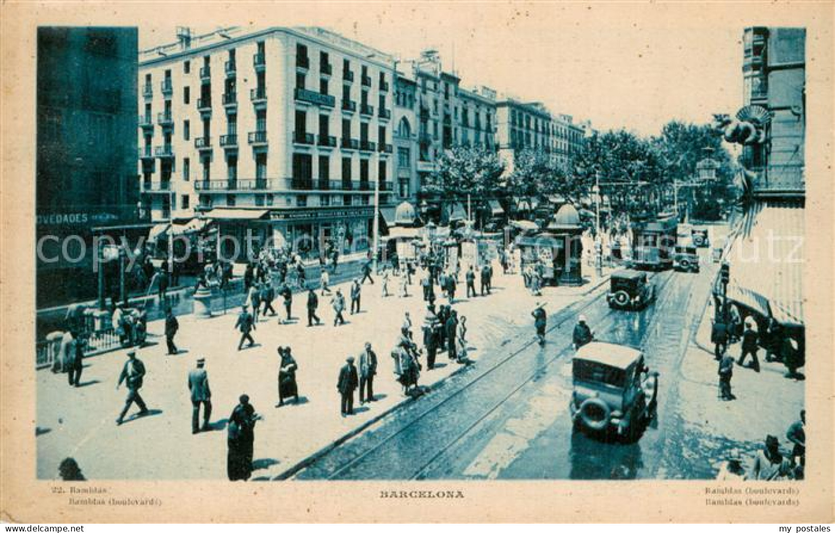 73782865 Barcelona Cataluna Ramblas Boulevard M. Strassenbahn Barcelona Cataluna - Andere & Zonder Classificatie