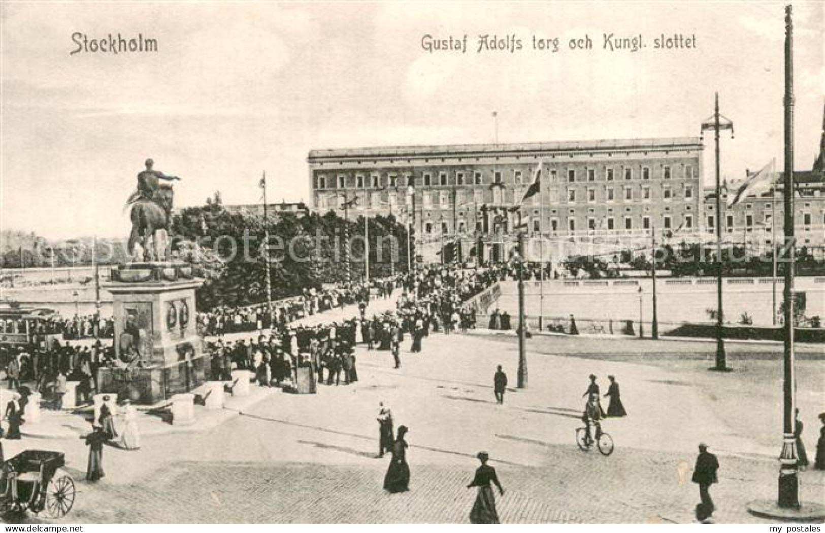 73782856 Stockholm Gustaf Adolfs Torg Och Kungl. Slottet Stockholm - Suède