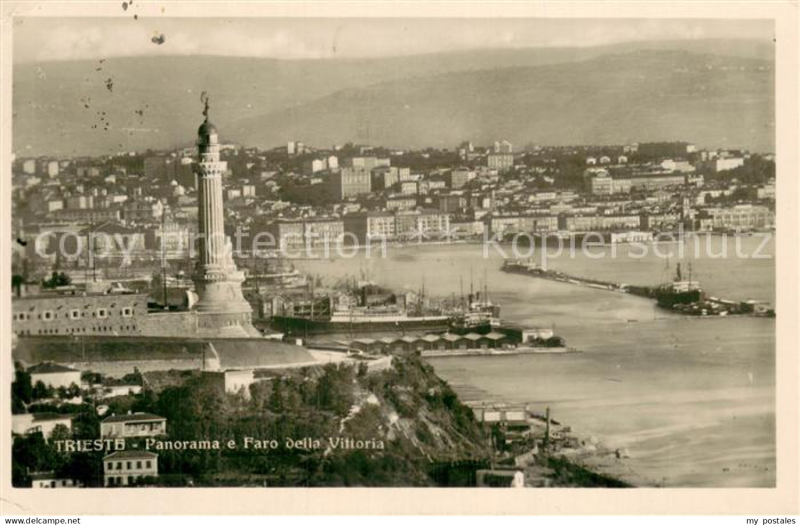 73782820 Trieste IT Panorama E Faro Della Vittoria  - Andere & Zonder Classificatie