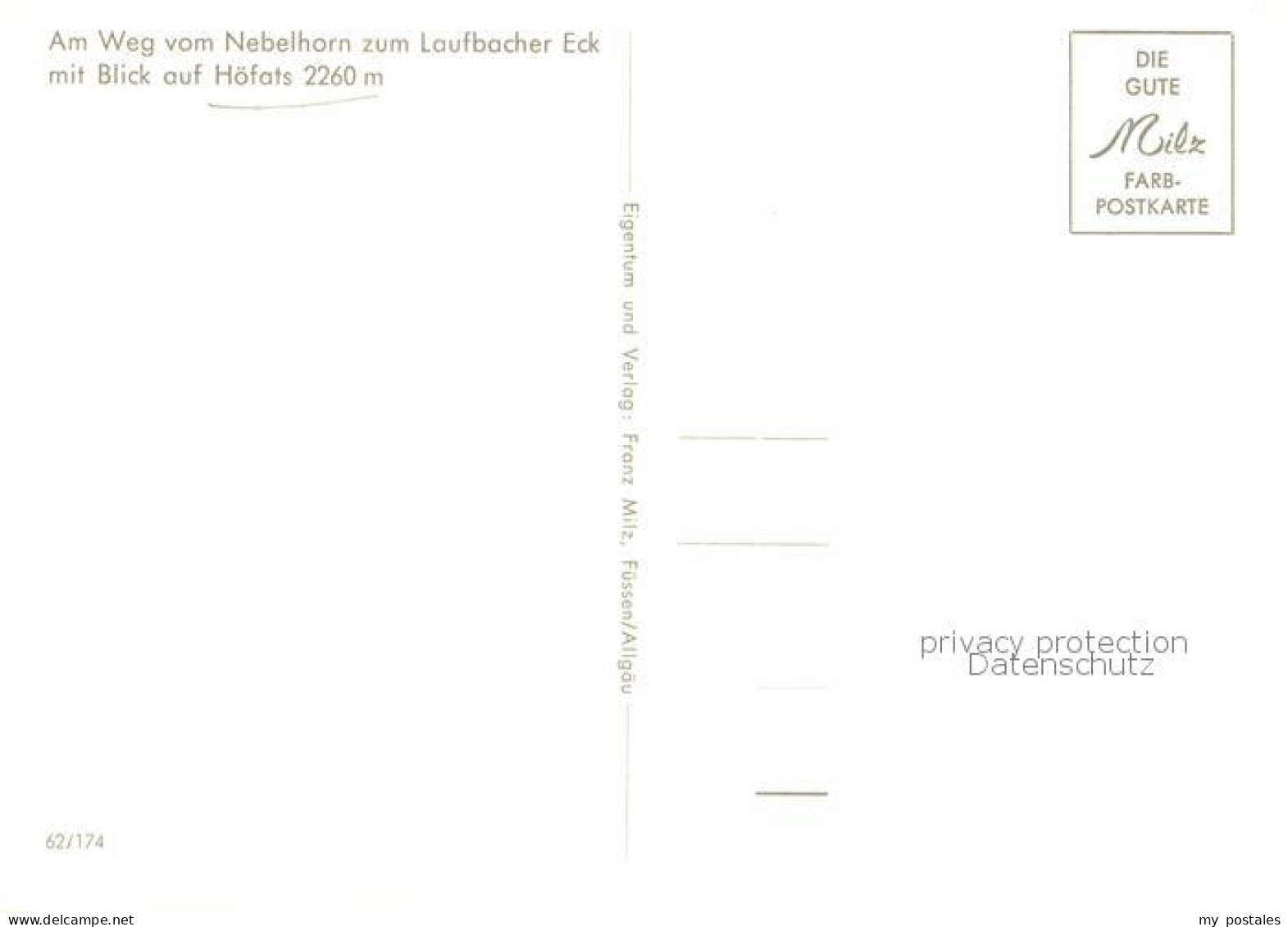 73782798 Nebelhorn Am Weg Vom Nebelhorn Zum Laufbacher Eck Mit Blick Auf Hoefats - Oberstdorf