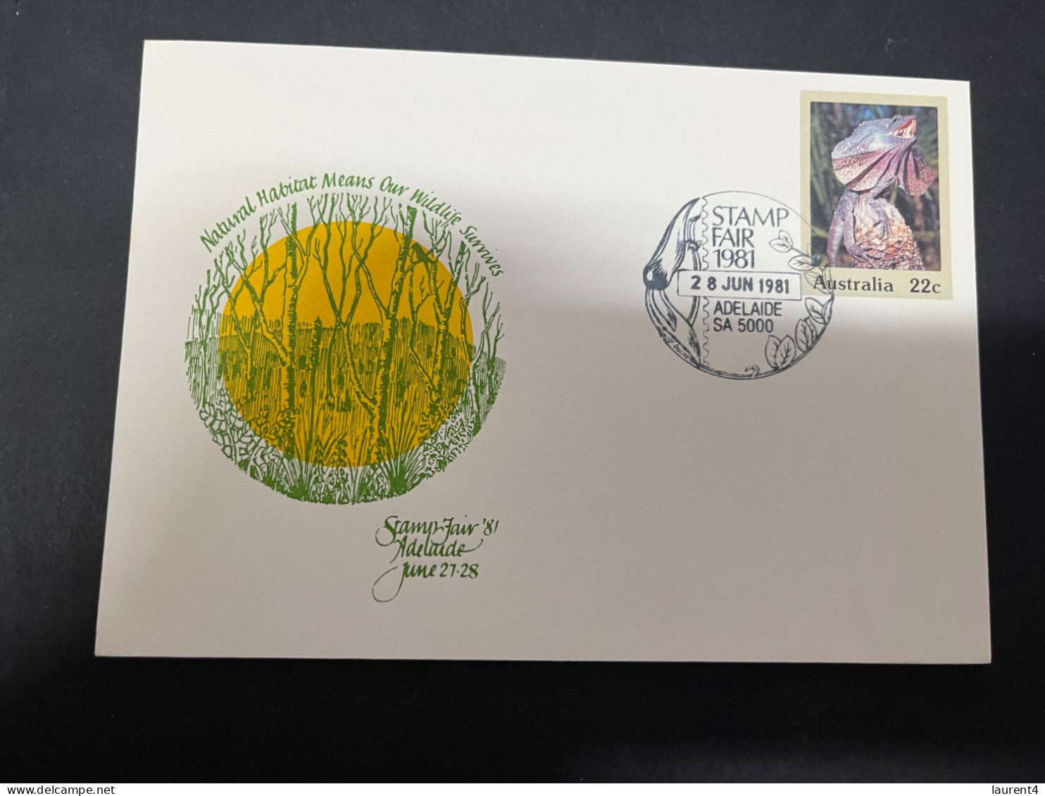 28-4-2024 (3 Z 19) Australia FDC - 1981 - Adelaide Stamps Fair (3 Cover) - Omslagen Van Eerste Dagen (FDC)