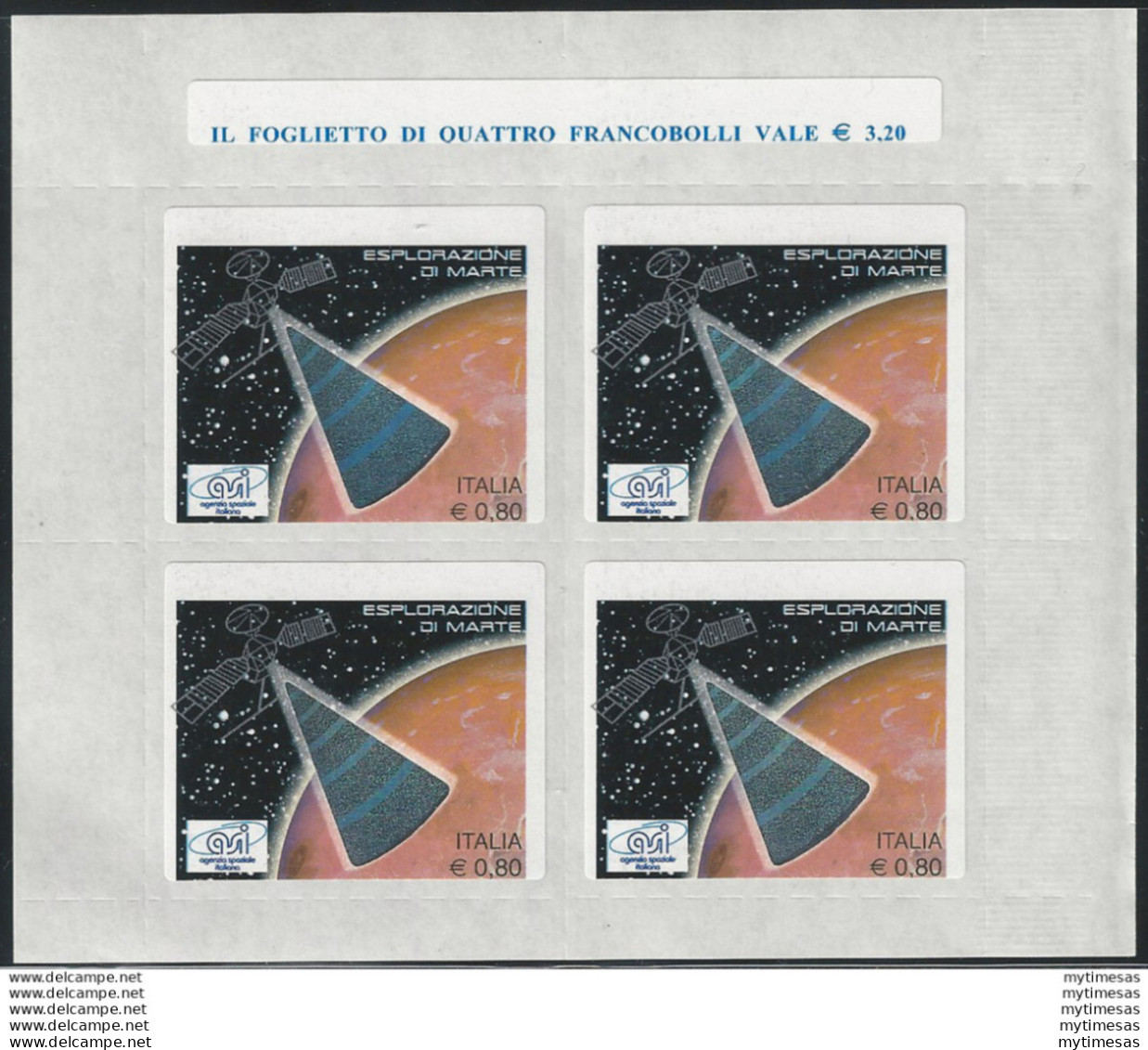 2005 Italia Marte I BF Varietà MNH - Autres & Non Classés