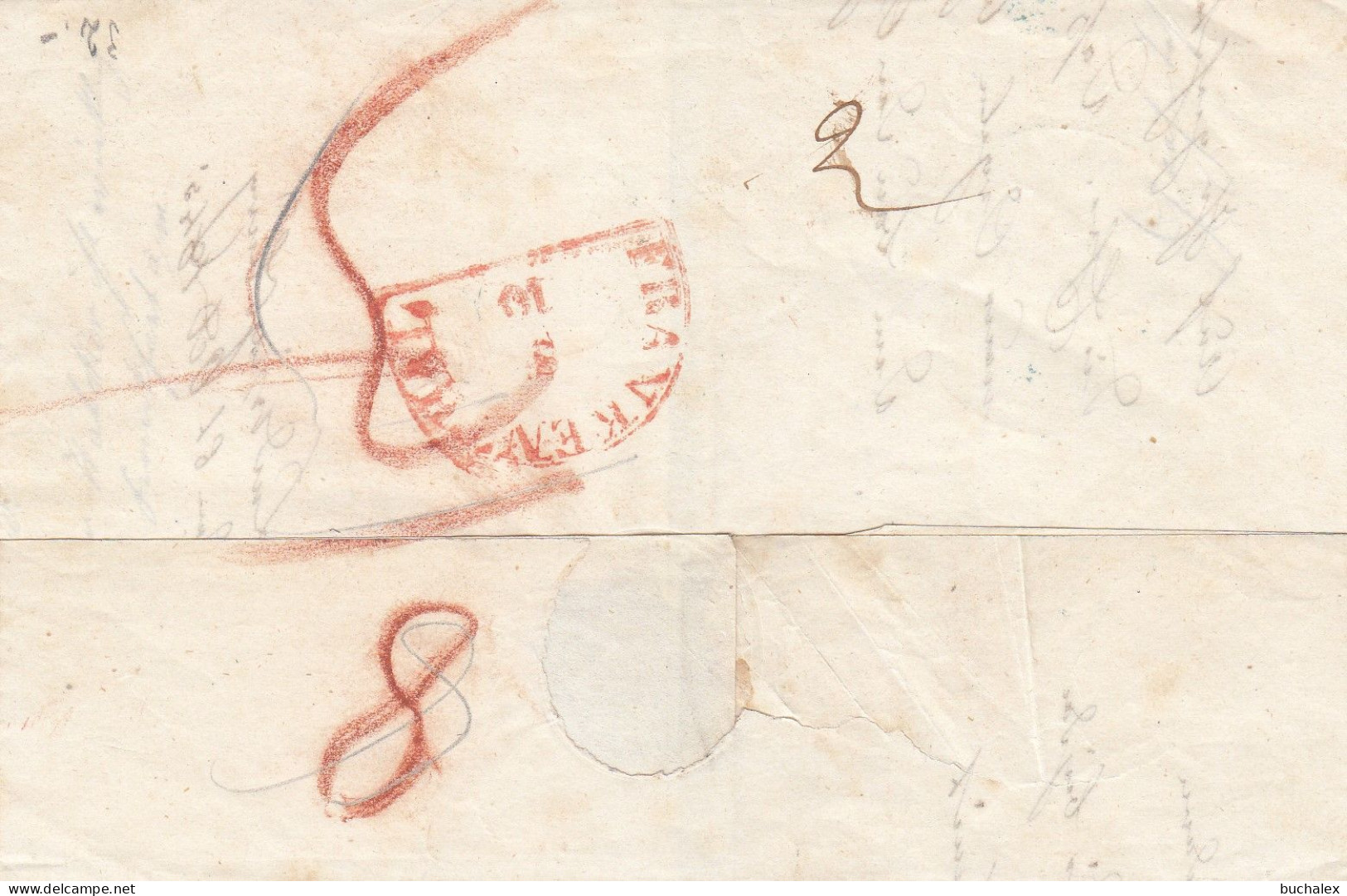 Vollständiger Vorphilabrief - 1845 - Von Ludwigsburg Nach Lambsheim - Prephilately