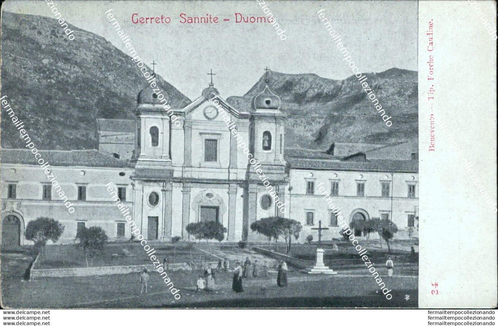 Bq598 Cartolina Cerreto Sannita Duomo  Provincia Di Benevento - Benevento