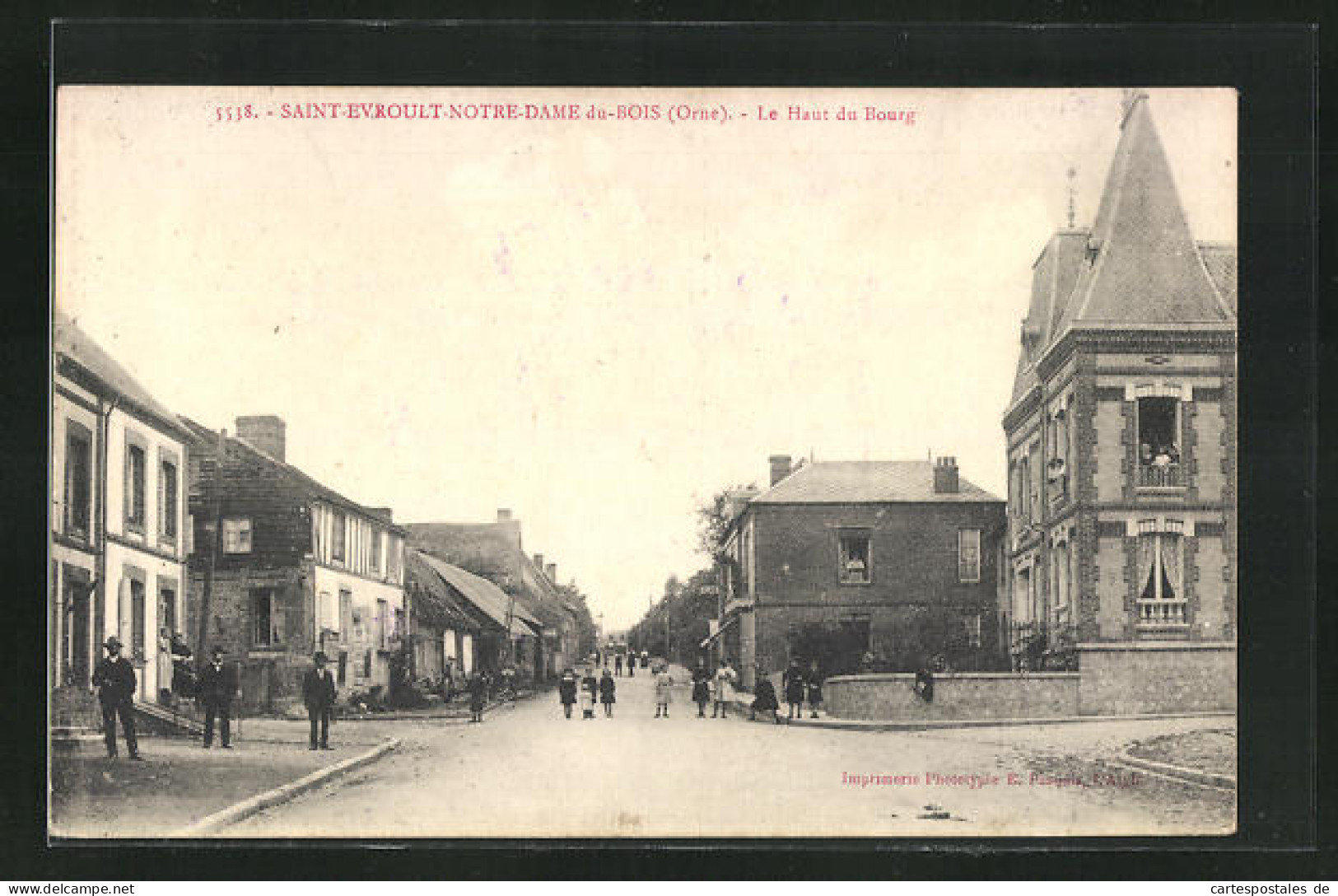 CPA Saint-Evroult-Notre-Dame-du-Bois, Le Haut Du Bourg  - Other & Unclassified