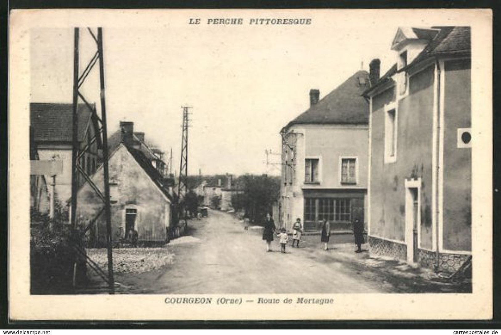 CPA Courgeon, Route De Mortagne  - Other & Unclassified