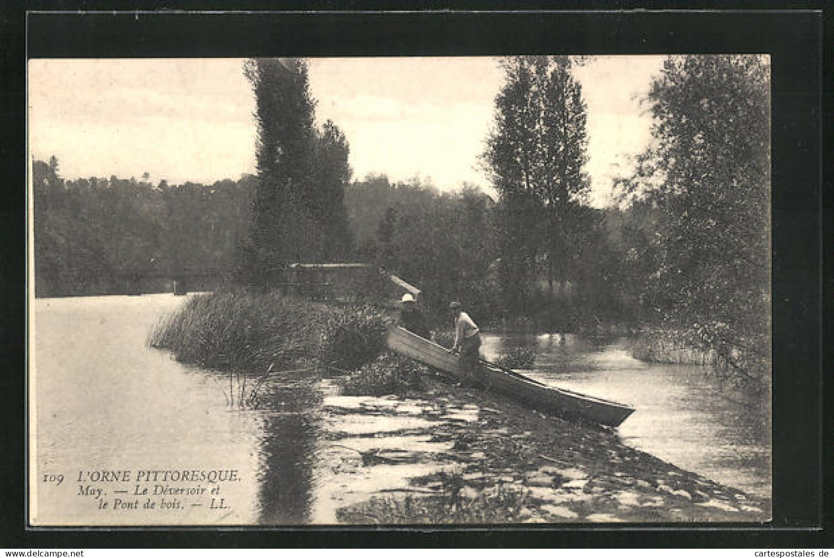 CPA May, Le Déversoir Et Le Pont De Bois  - Other & Unclassified