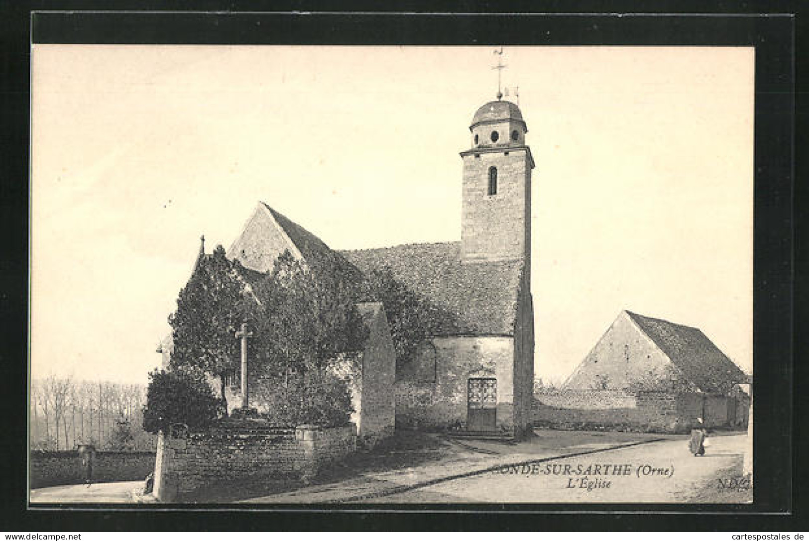 CPA Conde-sur-Sarthe, L'Église  - Other & Unclassified