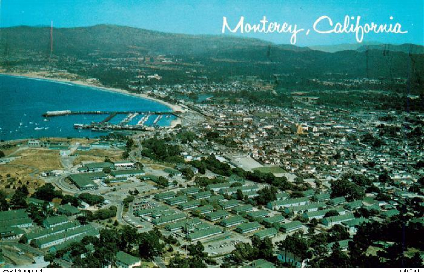 73949236 Monterey_California_USA Aerial Of The Presidio And Monterey Bay - Autres & Non Classés