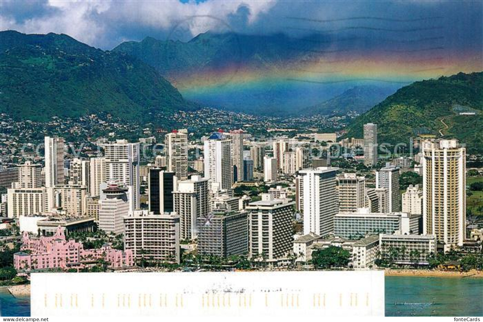 73571938 Hawaii_US-State Aerial View Waikiki Beach Hotels Include The Royal Hawa - Otros & Sin Clasificación