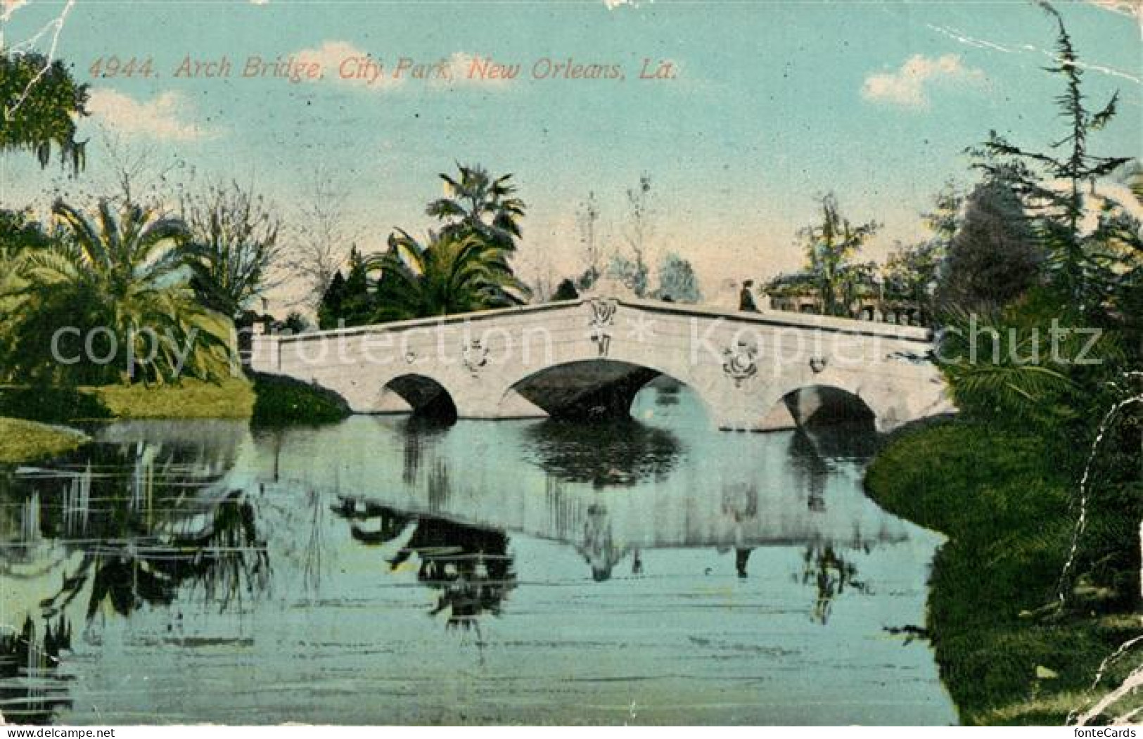 73571305 New_Orleans_Louisiana Arch Bridge City Park - Altri & Non Classificati