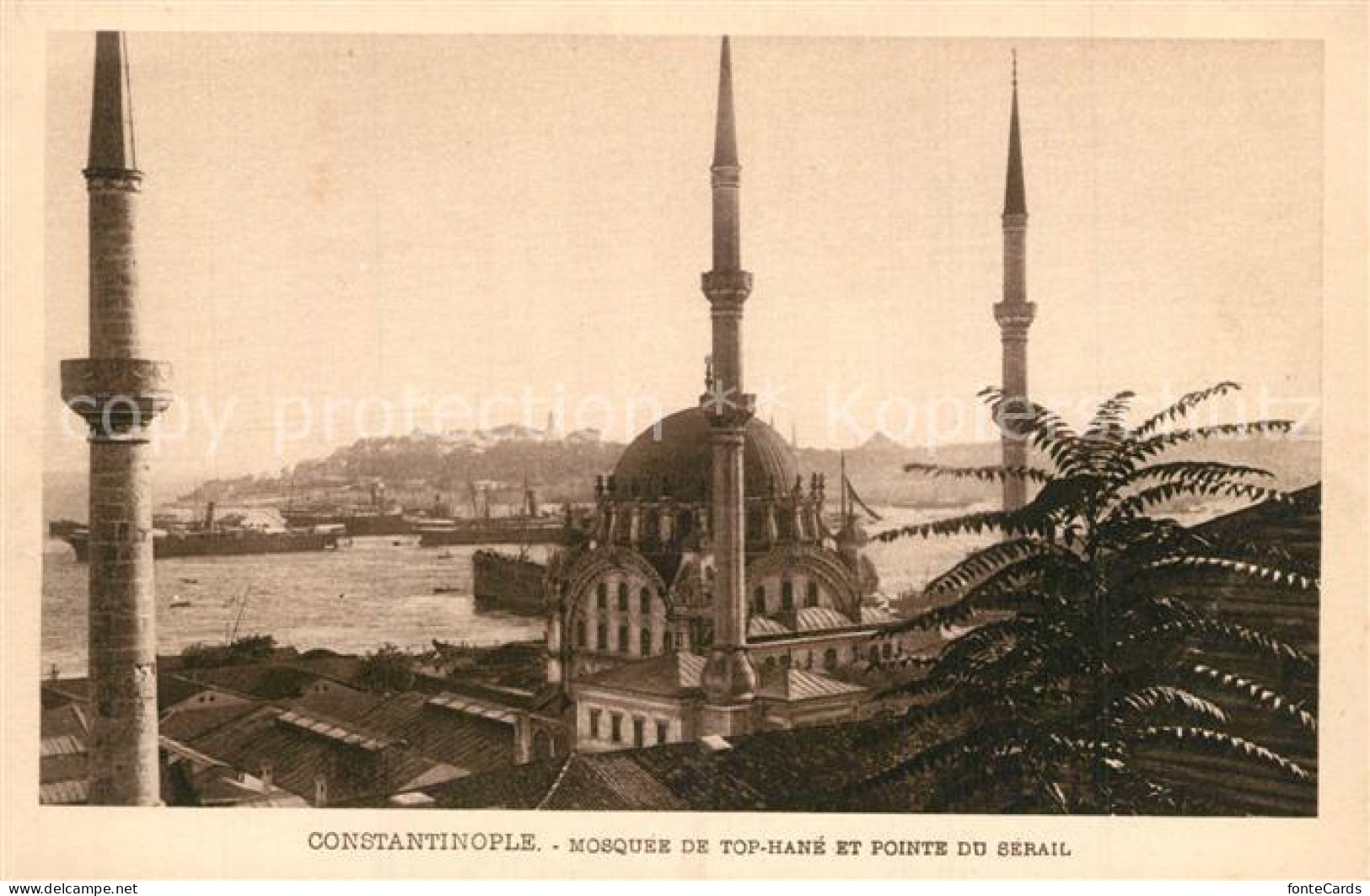 73570410 Constantinople Mosquée De Top Hané Et Pointe Du Sérail Constantinople - Turkey