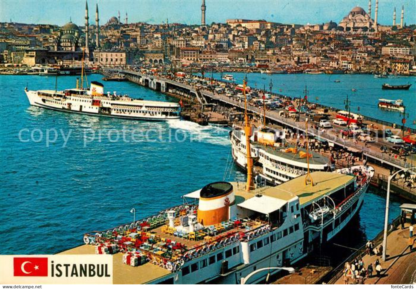 73563838 Istanbul Constantinopel Galatabruecke Neue Moschee Und Sueleymaniye Ist - Turkije