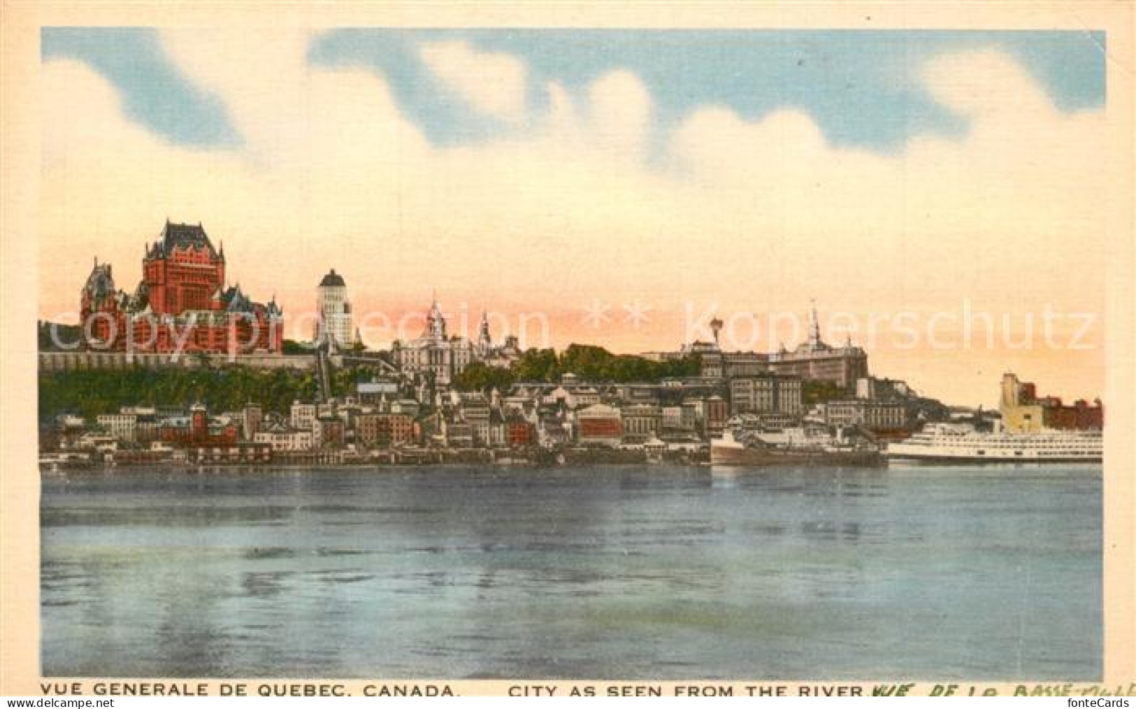 73557408 Quebec Vue Generale Prise De La Rivière Quebec - Ohne Zuordnung