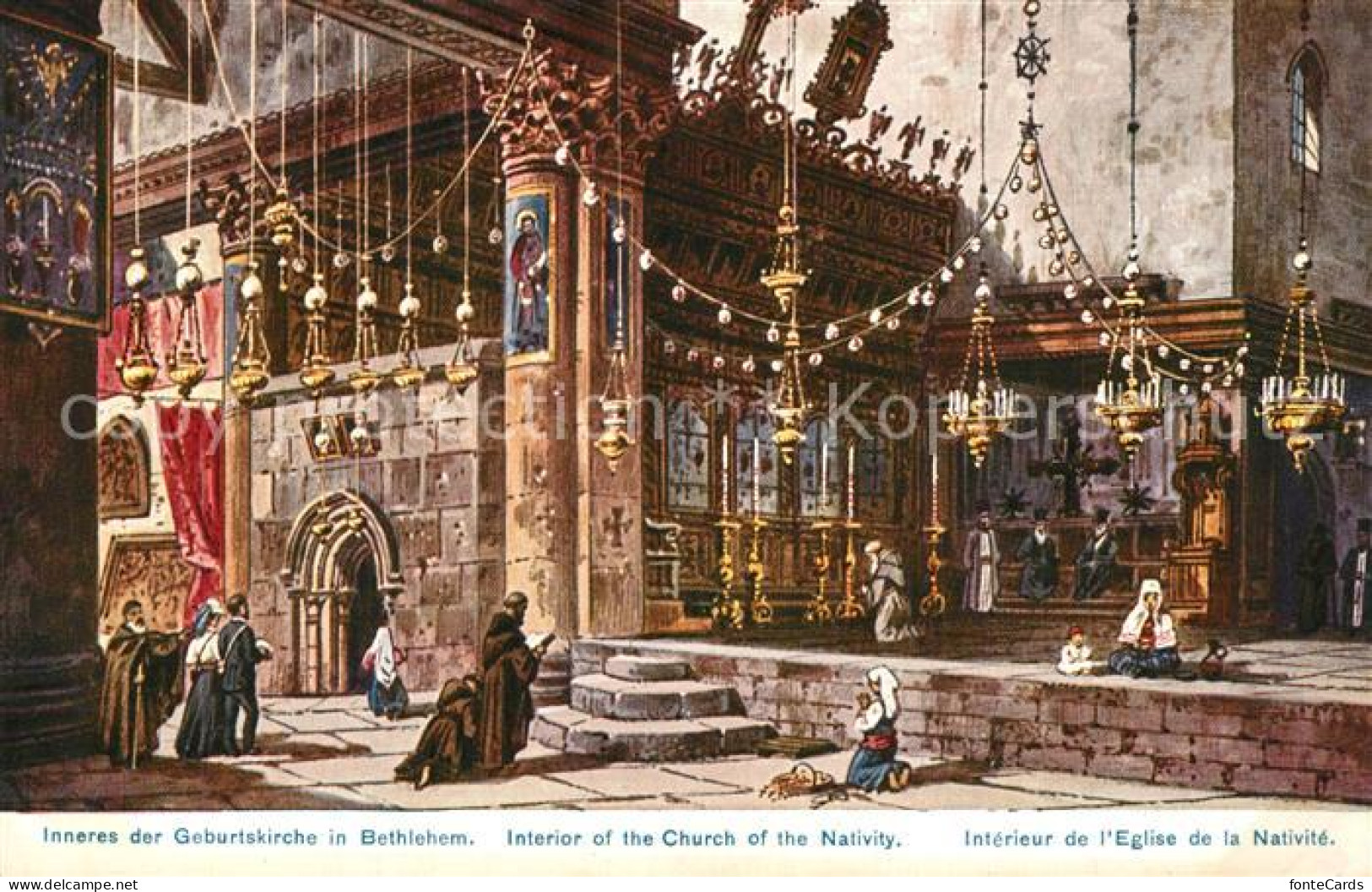 73552673 Bethlehem Yerushalayim Inneres Der Geburtskirche Serie 782 Palaestina N - Israel